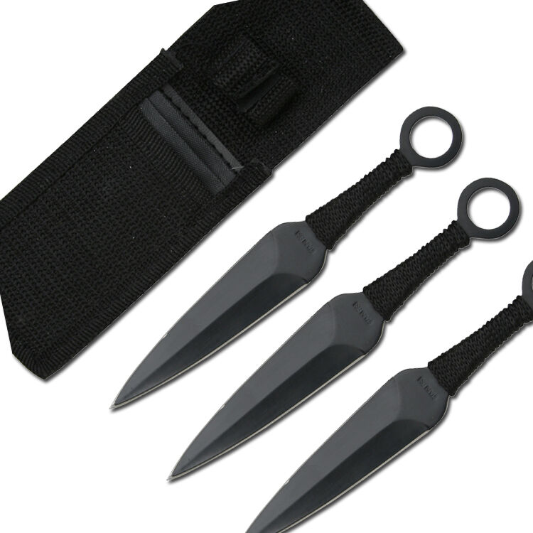 Naruto 6.5" Kunai Uzumaki Throwing Knives 3 Piece Set DBRC0863 View 1