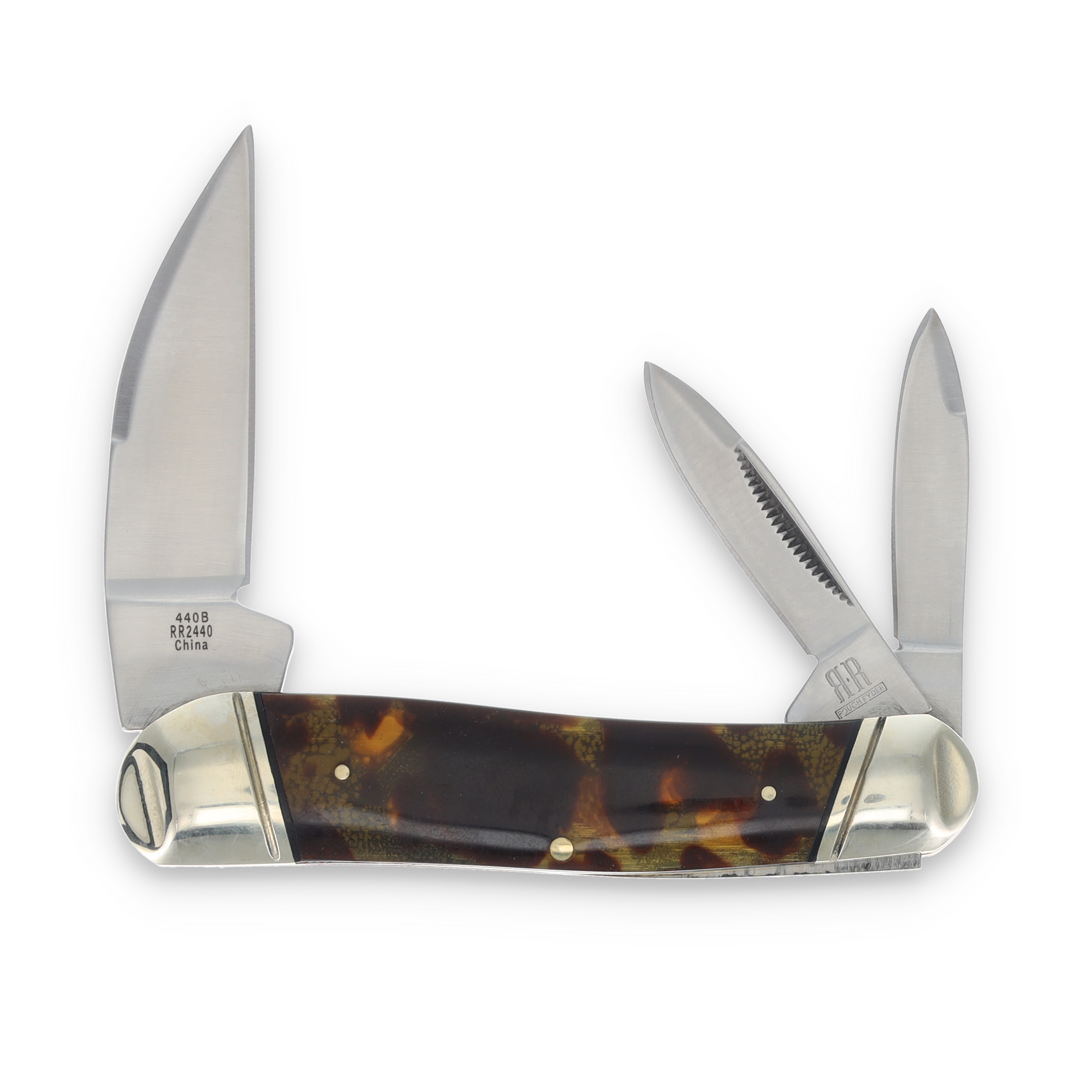 Rough Ryder Tortoise Shell Swayback Whittler Folding Knife RR2440 View 2