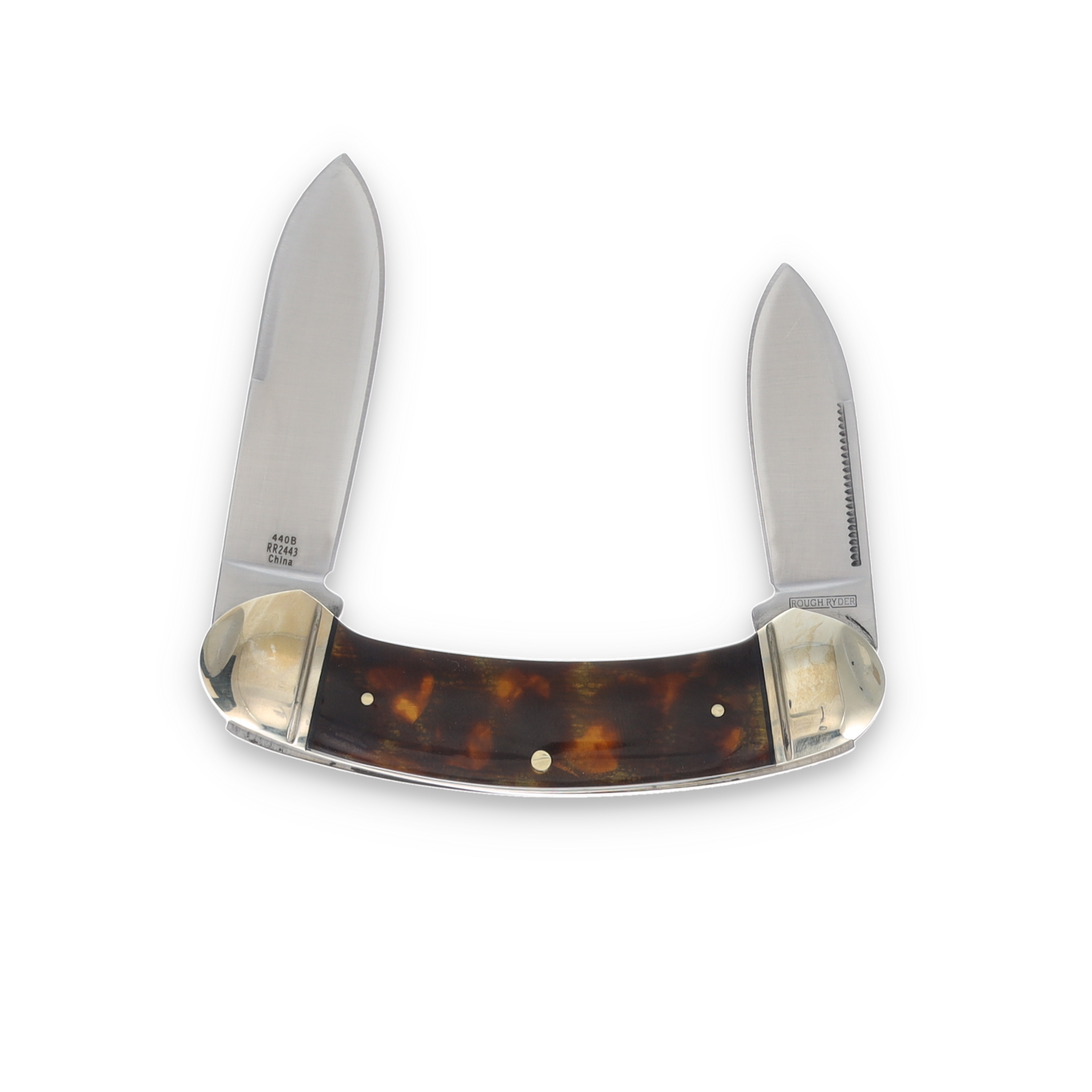 Rough Ryder Imitation Tortoise Shell Canoe Folding Knife RR2443 View 2