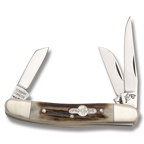 Frost German Bull Range Rider Stockman Folding Knife Stag FRGB106 View 1