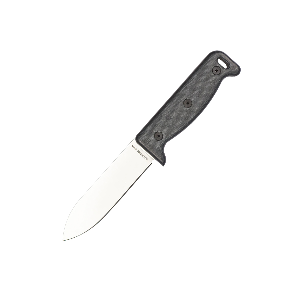 Ontario Blackbird S35VN Fixed Blade Knife (Satin, Black Canvas Micarta) OKC7503 View 1