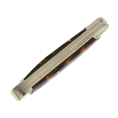 Rough Ryder Synthetic Tortoise Shell Two-Blade Peanut Folding Knife RR2448 View 6