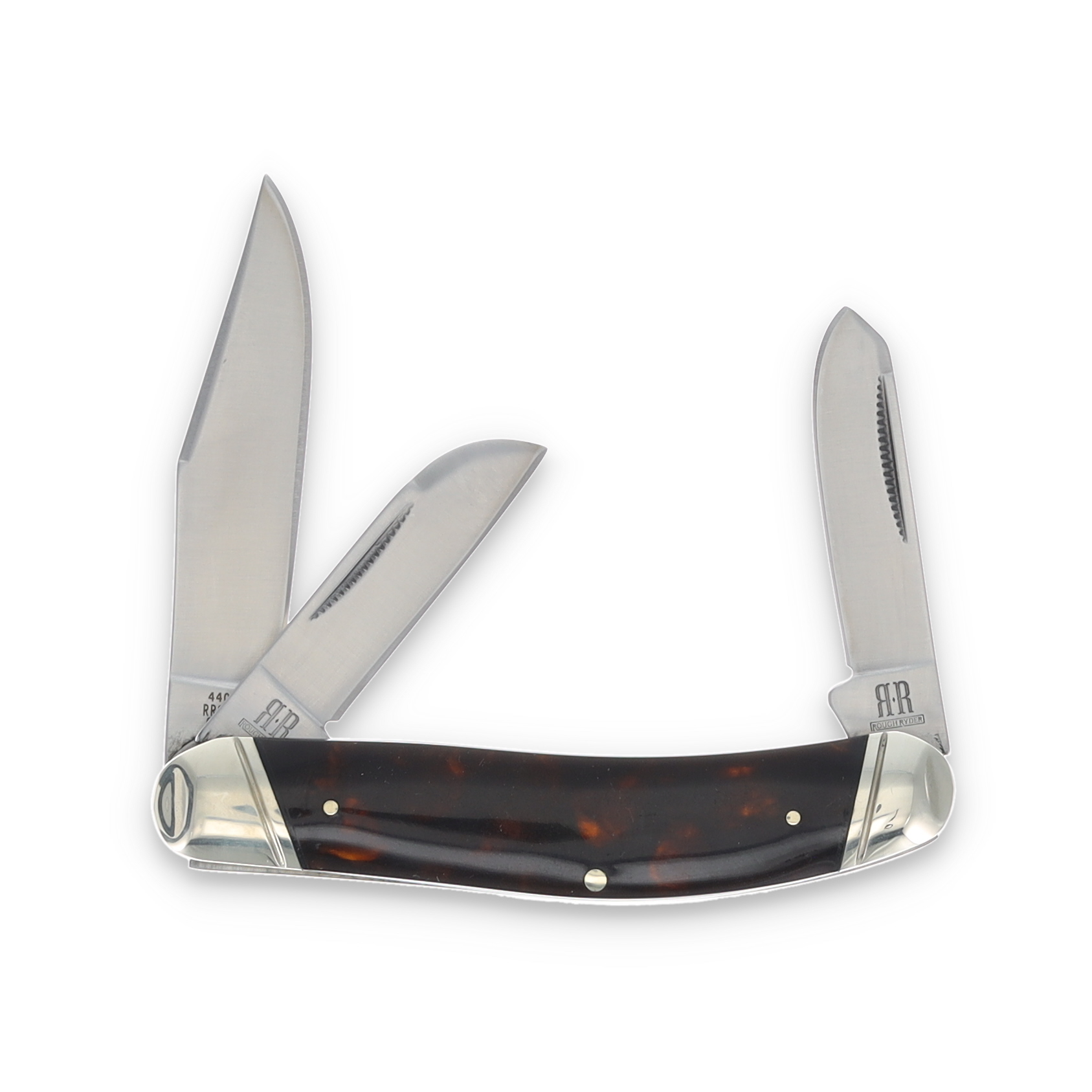 Rough Ryder Tortoise Shell Sowbelly Folding Knife RR2449 View 2