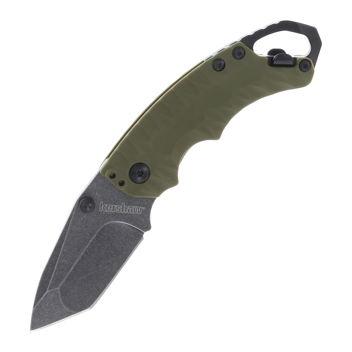 Kershaw Shuffle II Folding Knife 2.4in Plain Edge Textured OD Green GFN KS8750TOLBW View 1