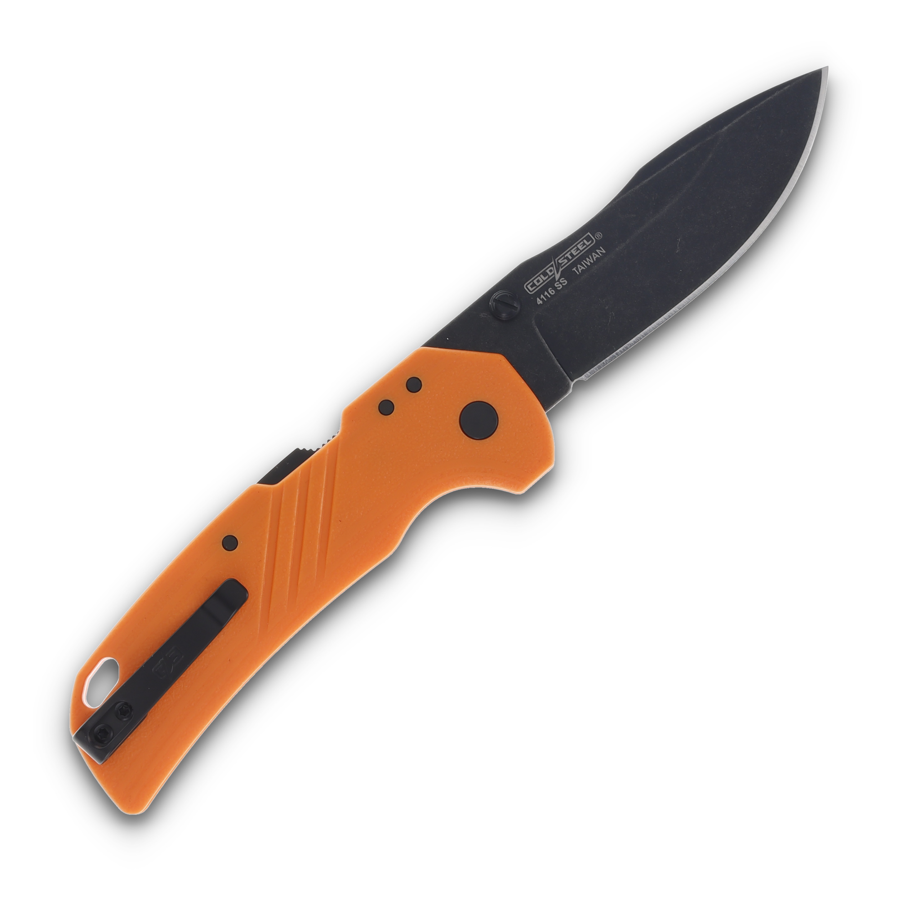 Cold Steel Drifter Blaze Orange Folding Knife 3in Clip Point Blade CSFL30DPLDBO View 2