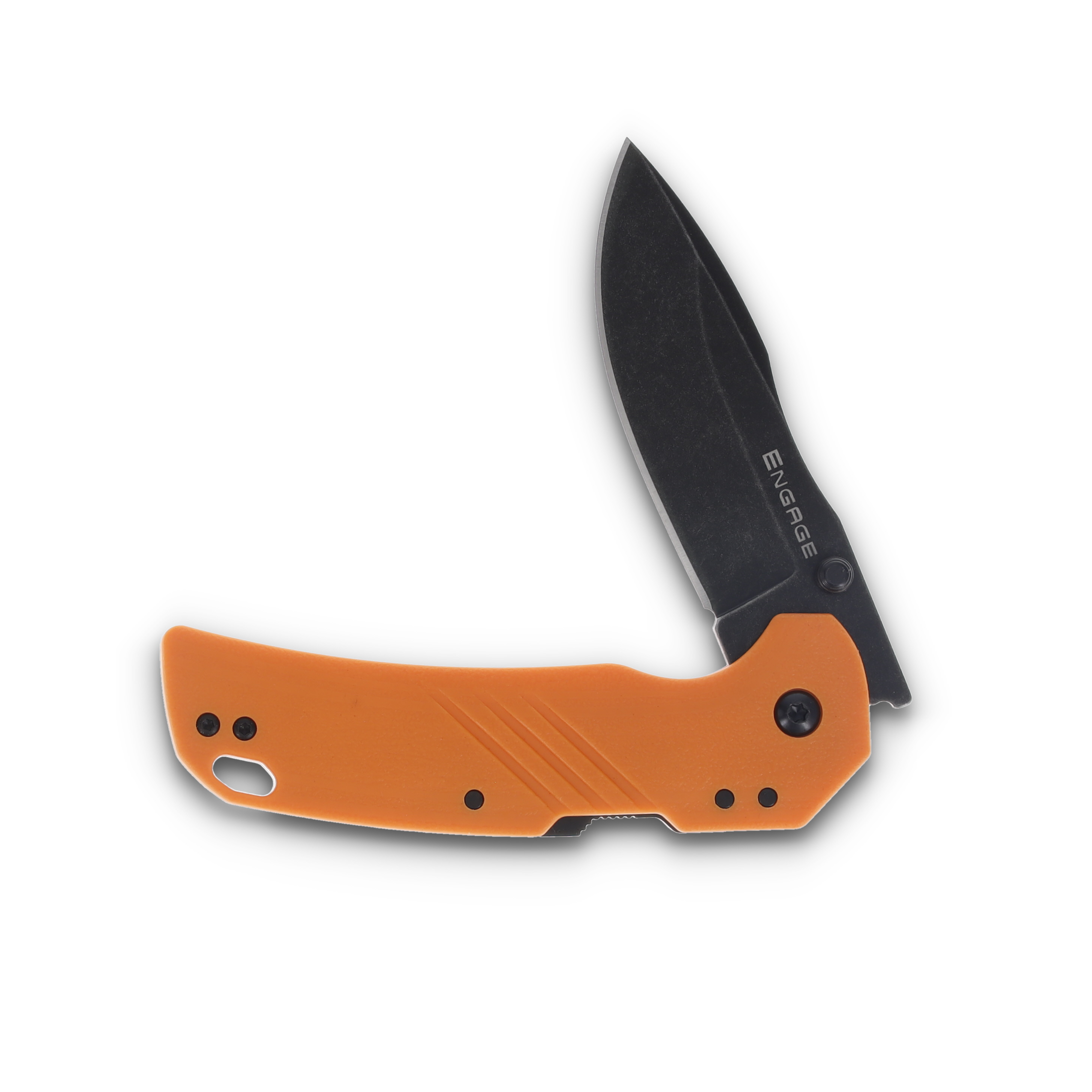 Cold Steel Drifter Blaze Orange Folding Knife 3in Clip Point Blade CSFL30DPLDBO View 3