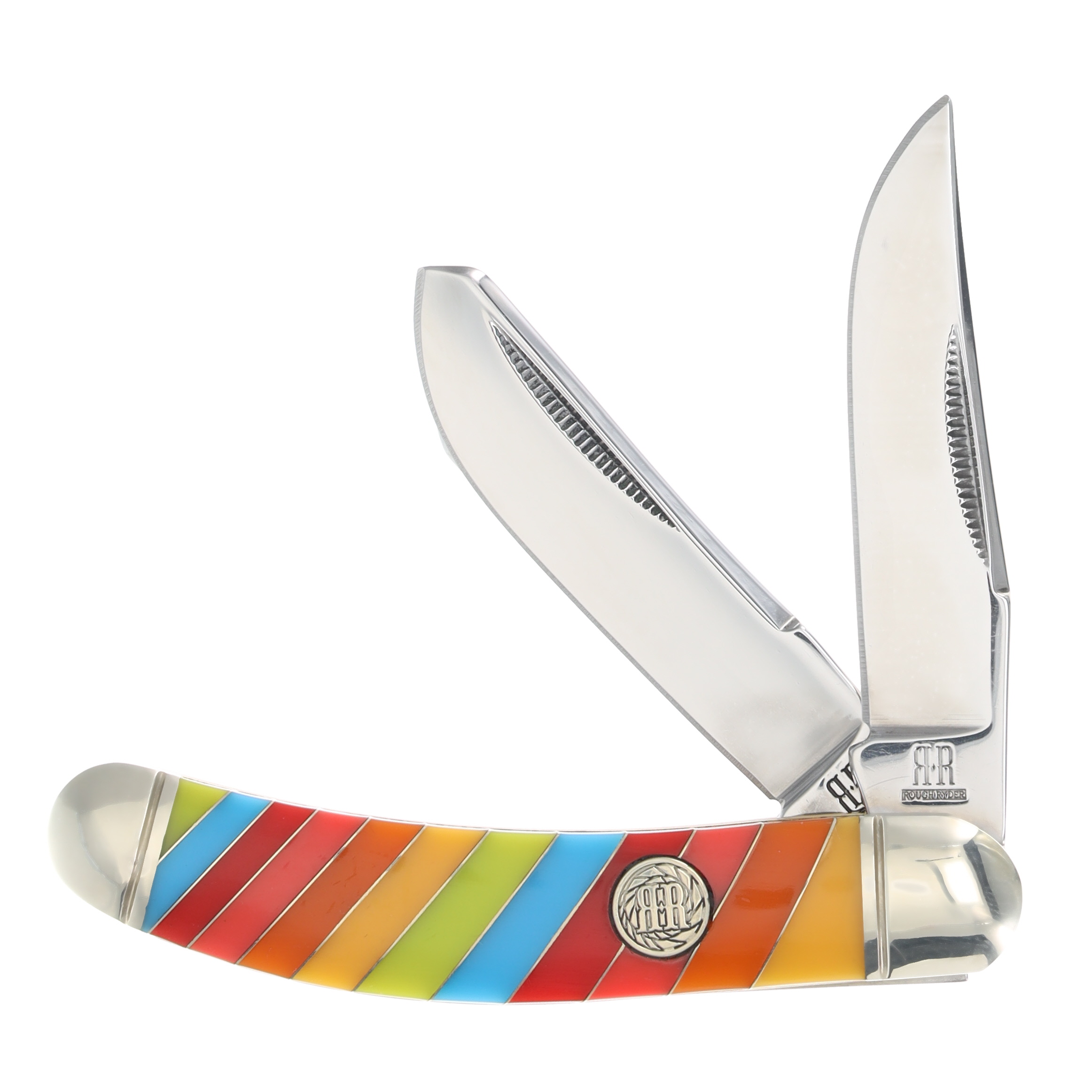 Rough Ryder Lollipop Sowbelly Trapper Folding Knife RR2470 - Smoky