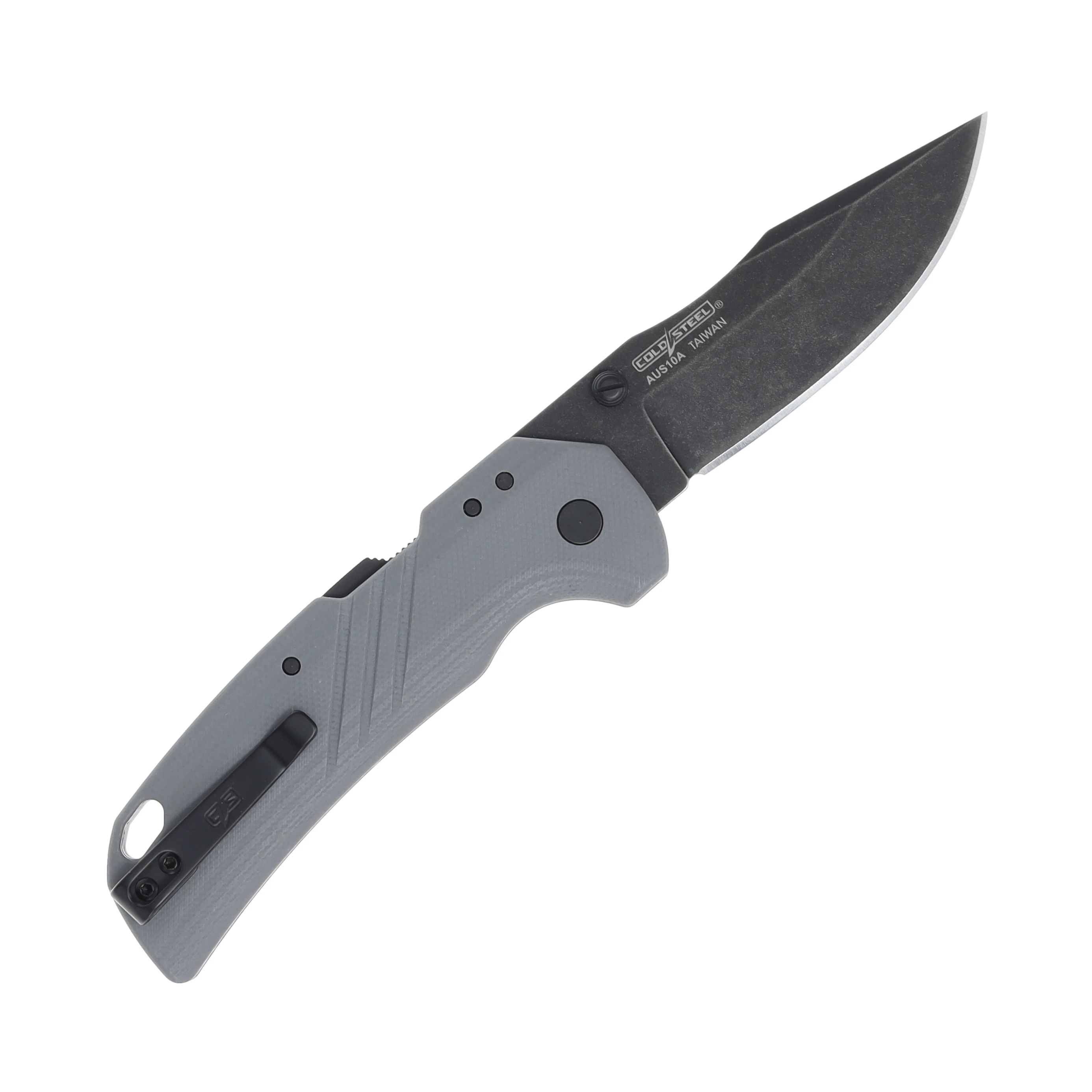 Cold Steel Engage ATLAS Lock 3.12" Black Stonewash AUS-10A Gray G-10 CSFL30DPLD10 View 2