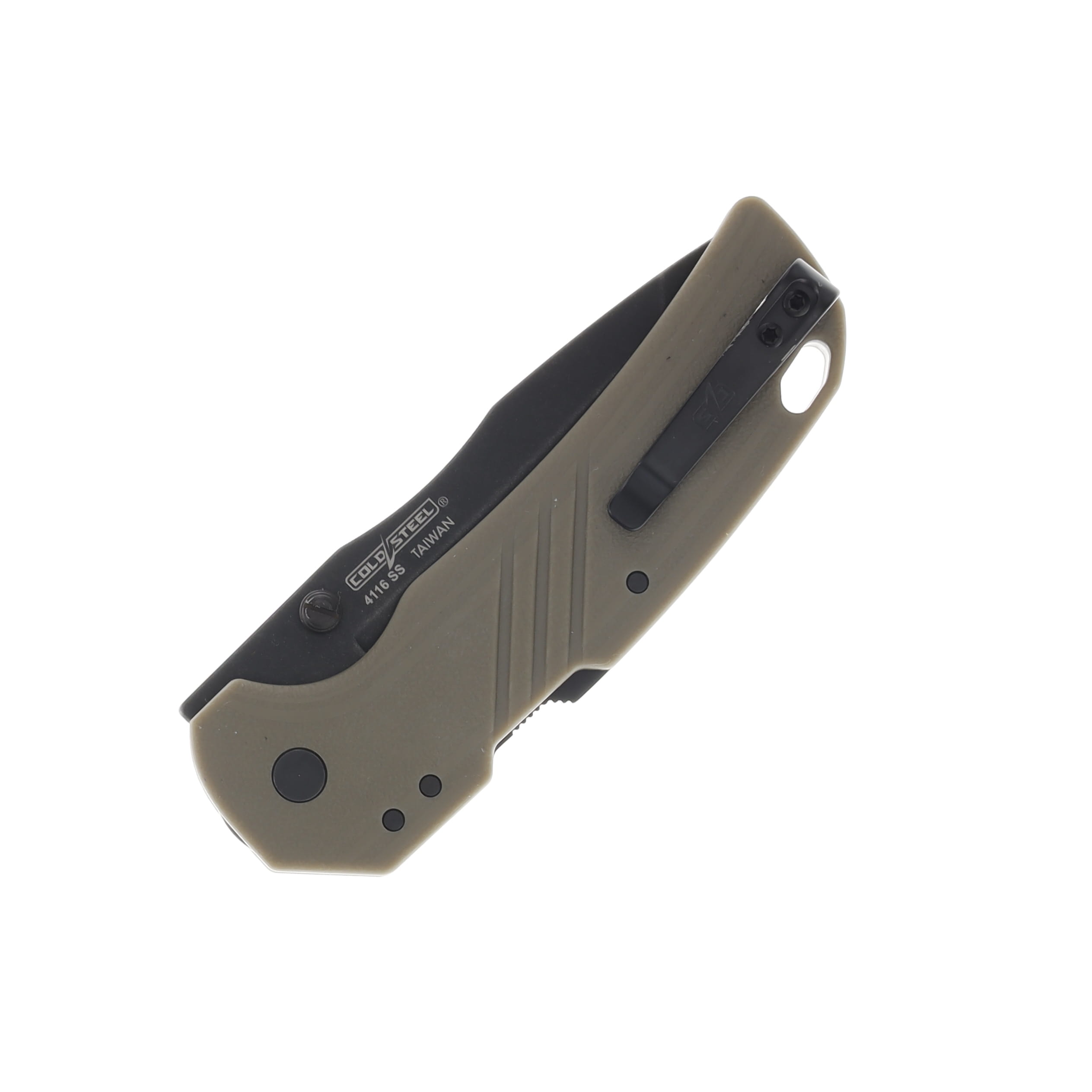 Cold Steel Engage Folding Knife FDE 3.12in Black SW Tanto Blade CSFL30DPLTBF View 3