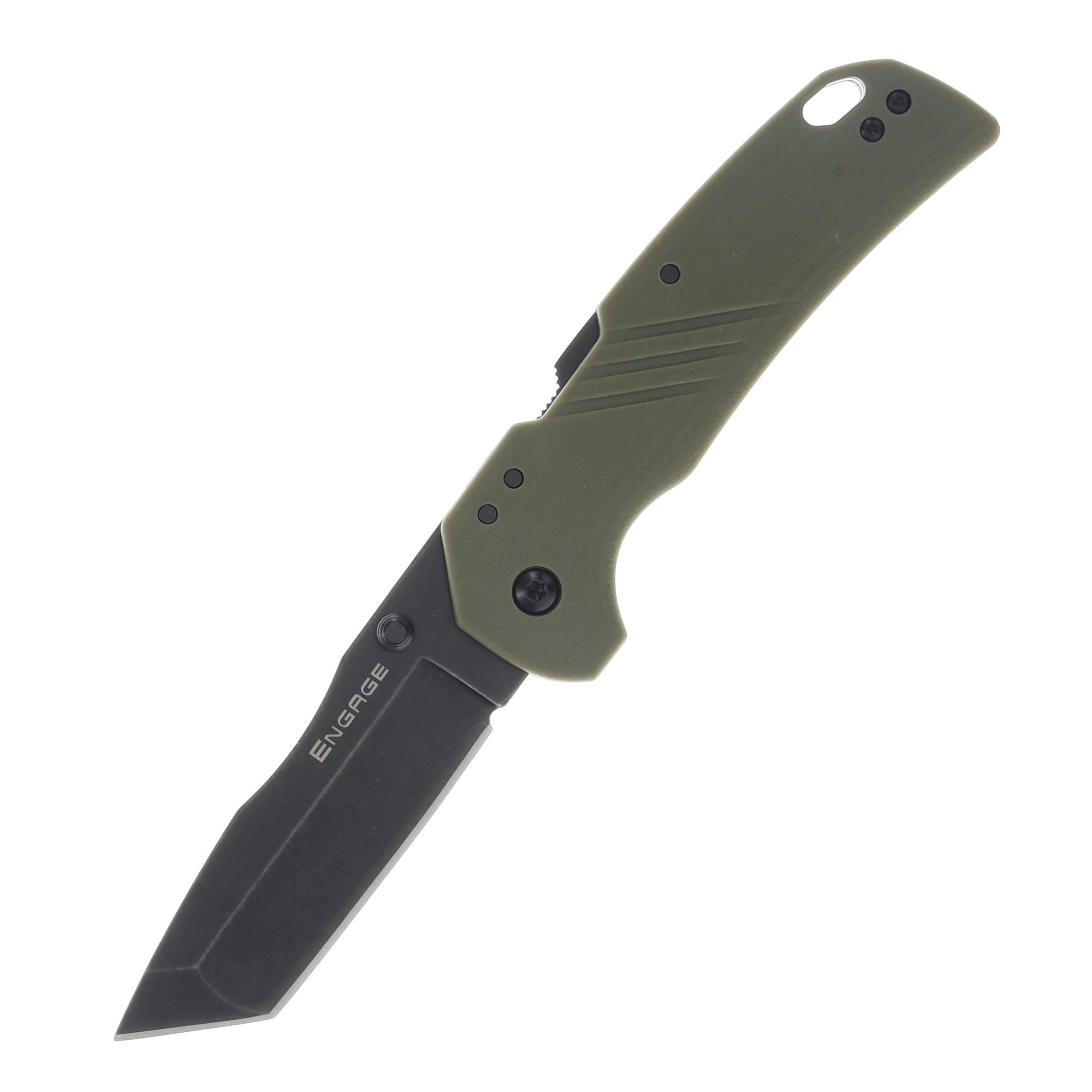 Cold Steel Engage OD Green GFN Folding Knife 3.12in Black Tanto Blade CSFL30DPLTBG View 1