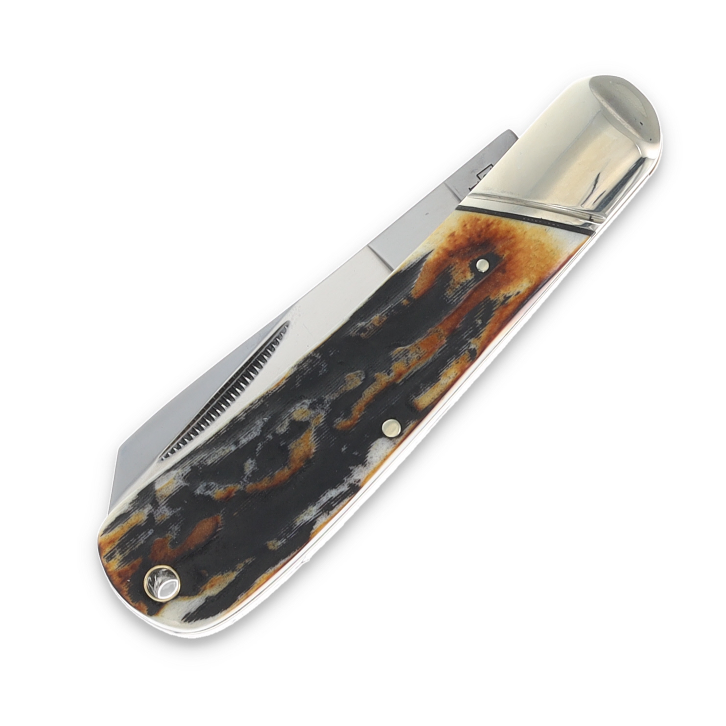 Rough Ryder Classic Cinnamon Bone Stag Cotton Sampler Folding Knife RR2426 View 5