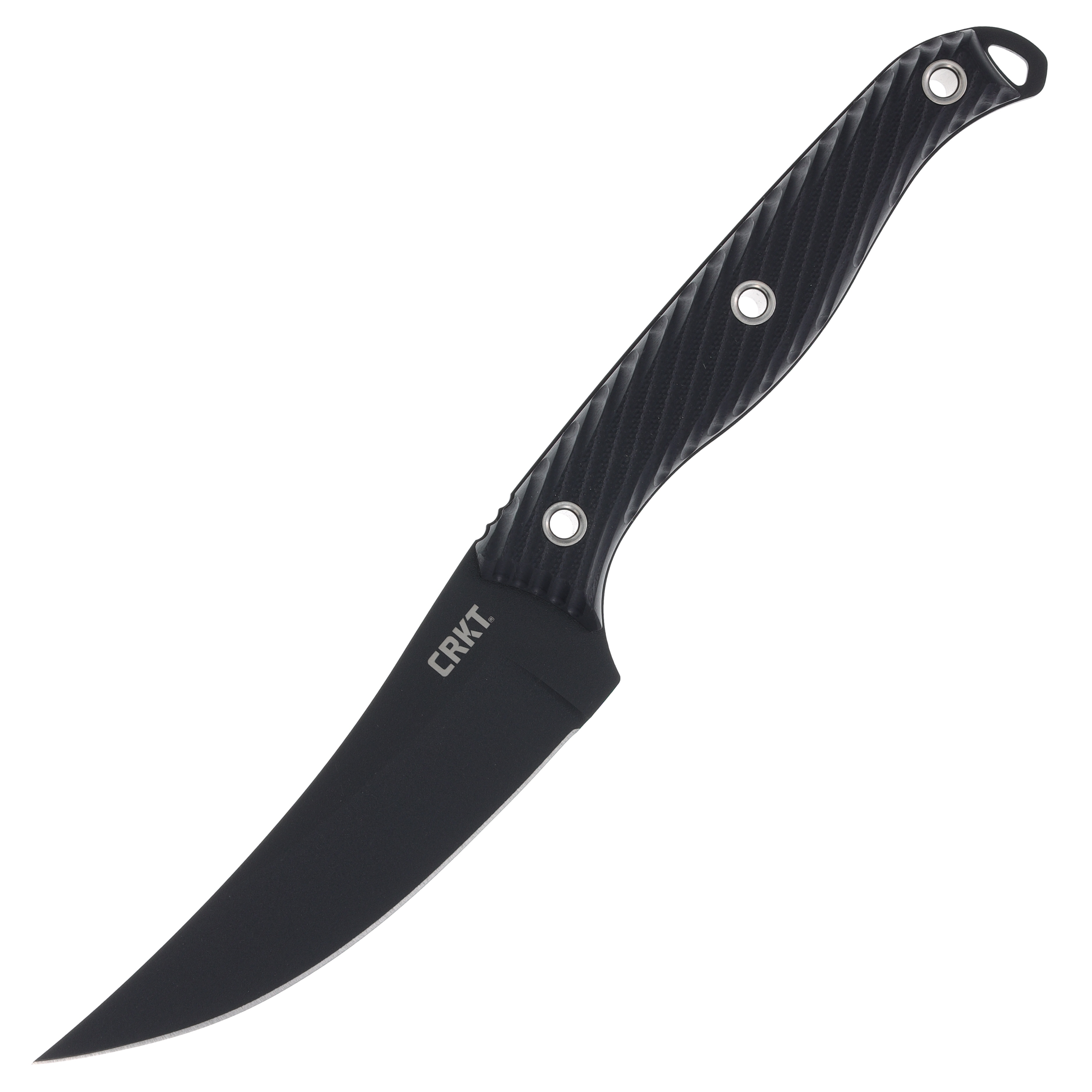 CRKT Clever Girl 4.6 Inch Plain Black Powder Coat Upswept CR2709 View 3