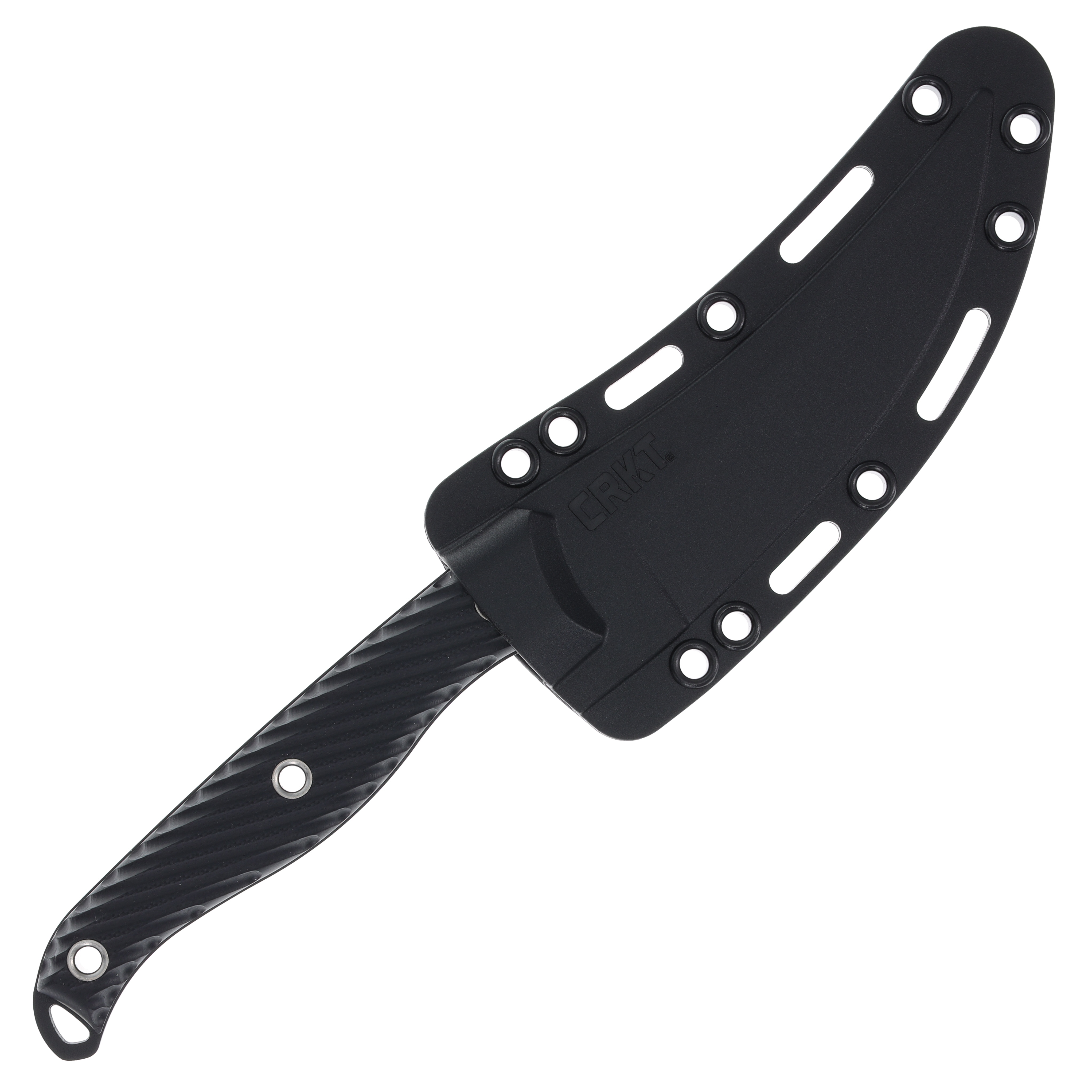 CRKT Clever Girl 4.6 Inch Plain Black Powder Coat Upswept CR2709 View 6