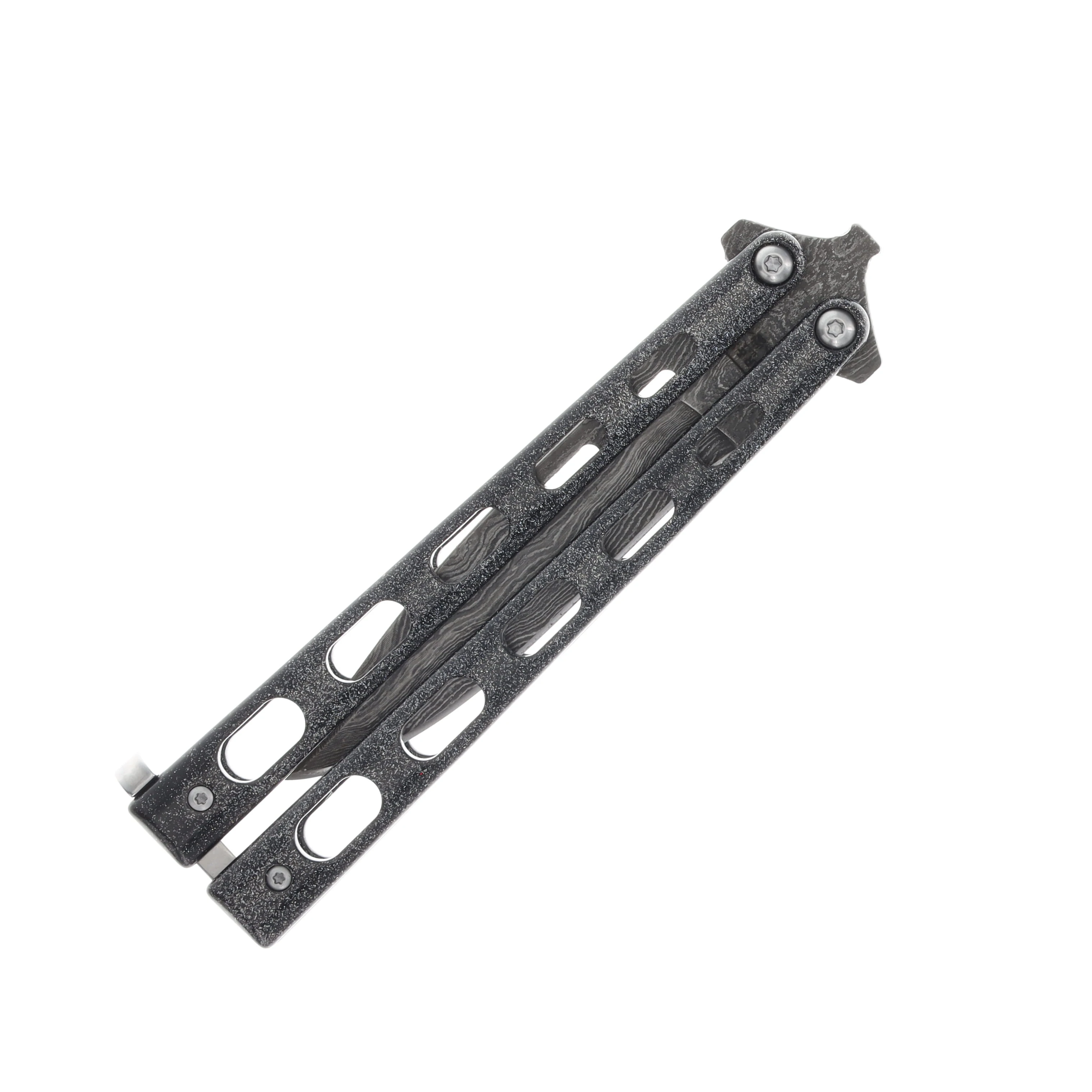 Bear & Son Galaxy Balisong Damascus Drop Point BR115GXD View 4