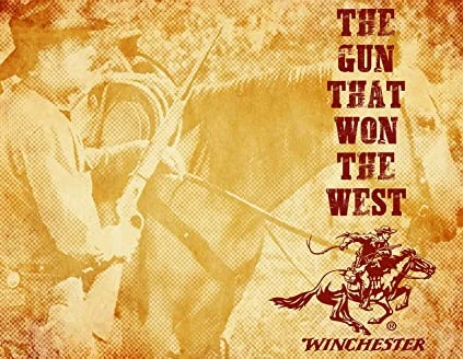 Winchester Tin Sign Gun that Won the West SG2562 View 1