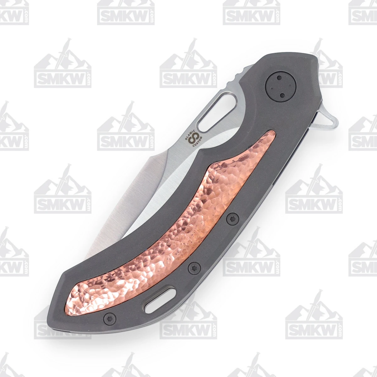 Olamic Wayfarer 247 Folding Knife T691-H Dark Blast/Hammered Copper T691H View 13