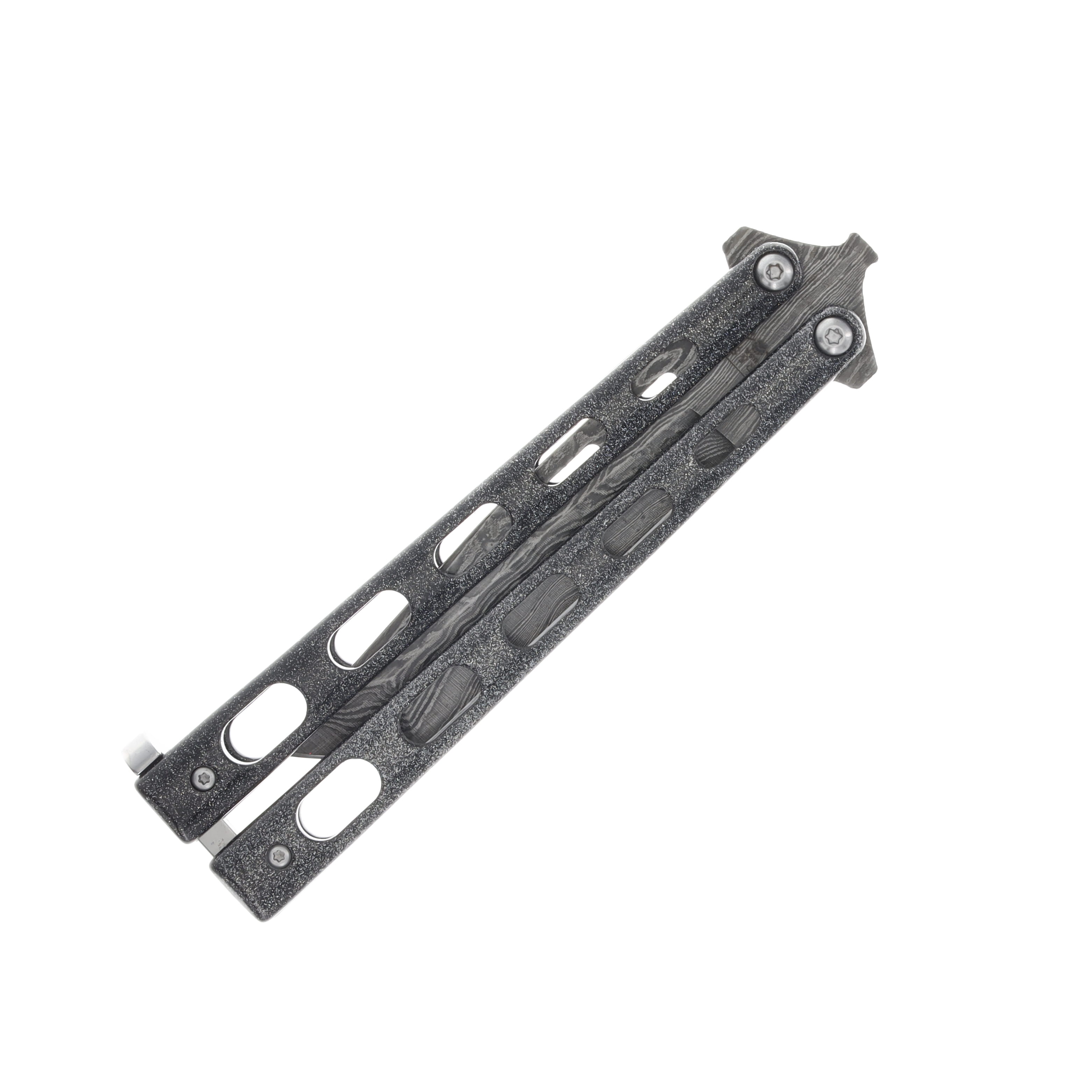 Bear & Son Galaxy Balisong Tanto Damascus BR115TANGXD View 4