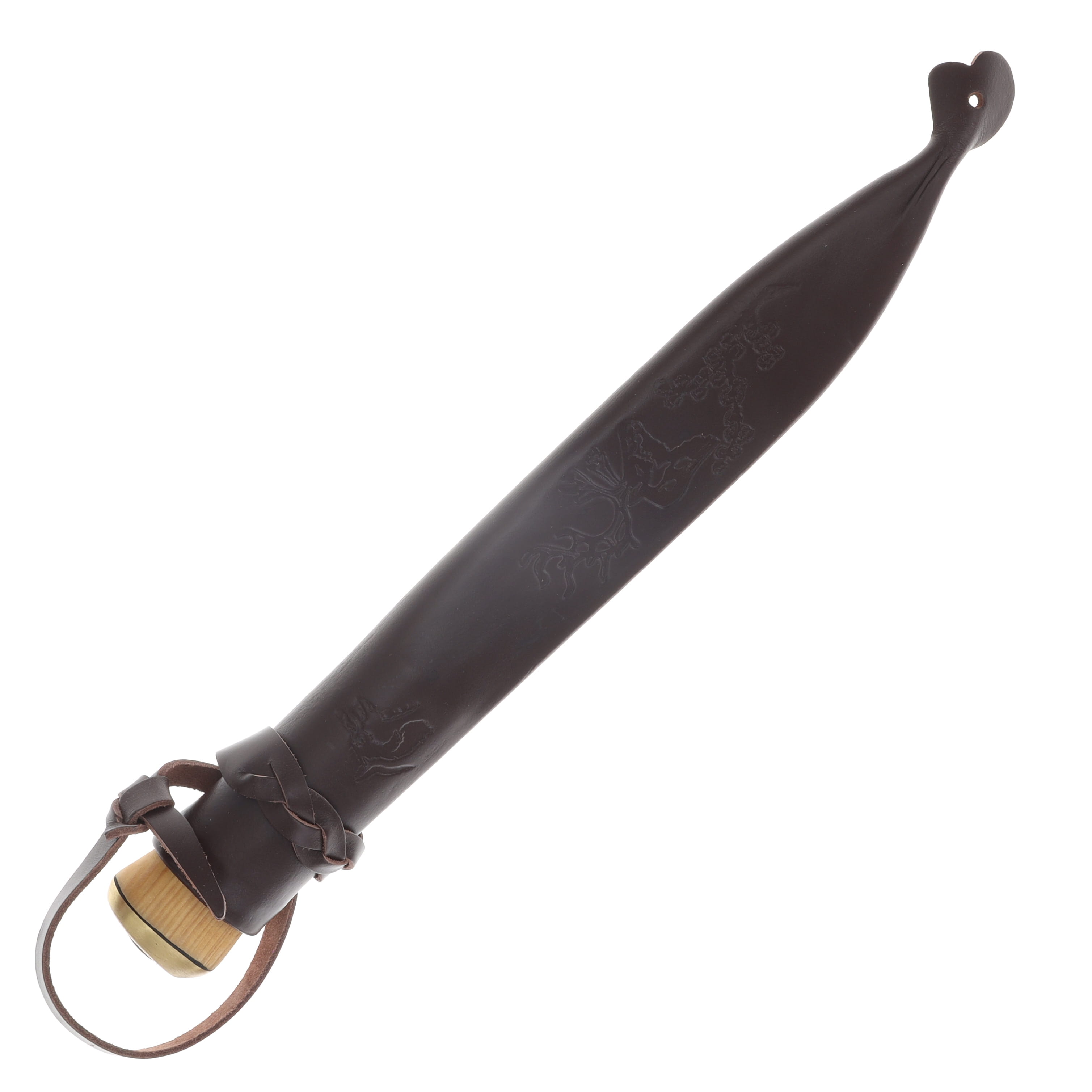 Helle Lappland Fixed Blade Knife 12C27/Birch with Engraved Leather Sheath HF70 View 5