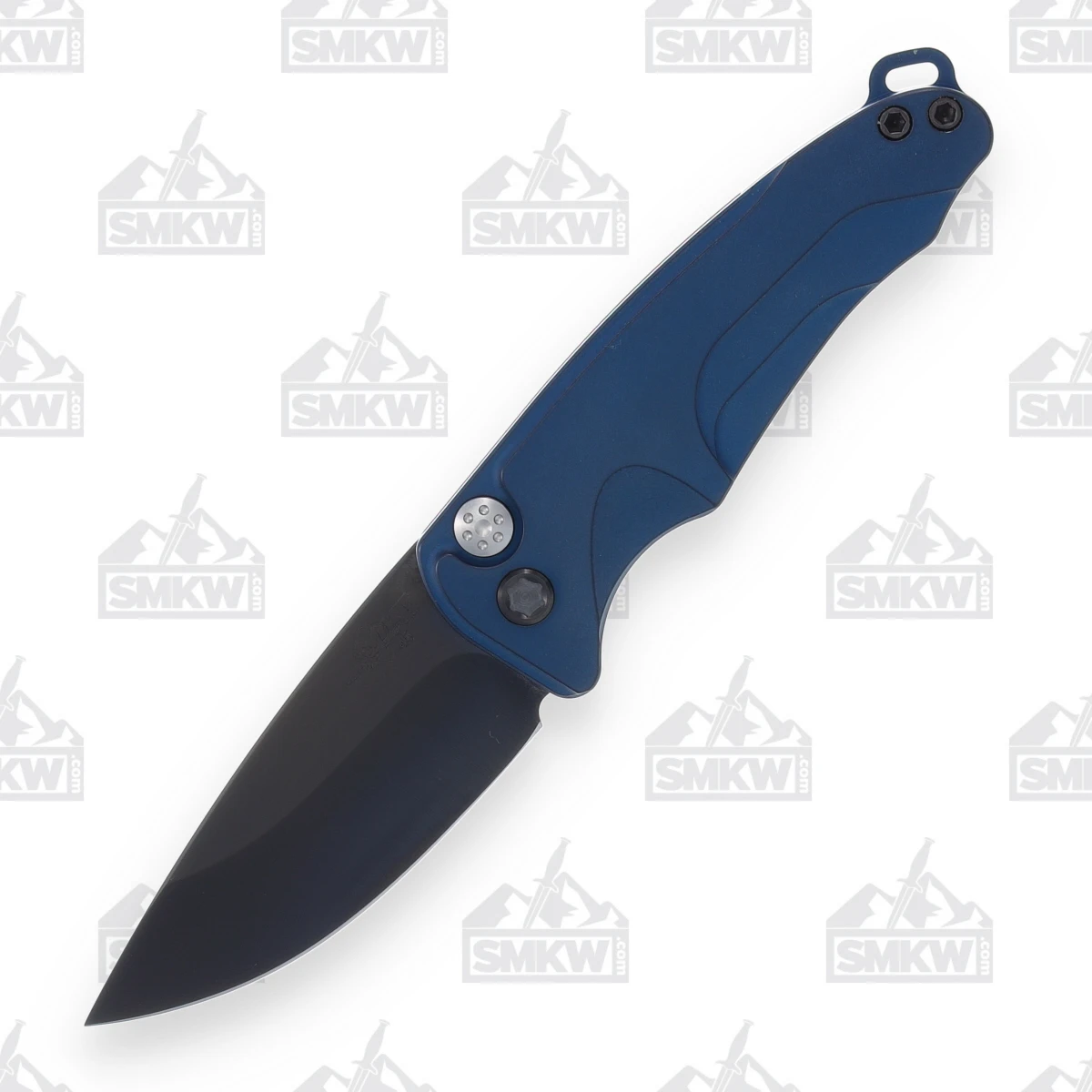 Medford Smooth Criminal Automatic Knife PVD Drop Point/Blue View 2