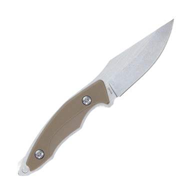 Tac Commander 03DS Fixed Blade Neck Knife Matte/Sand G-10 FRTC03DSG10 View 3