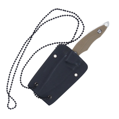 Tac Commander 03DS Fixed Blade Neck Knife Matte/Sand G-10 FRTC03DSG10 View 4