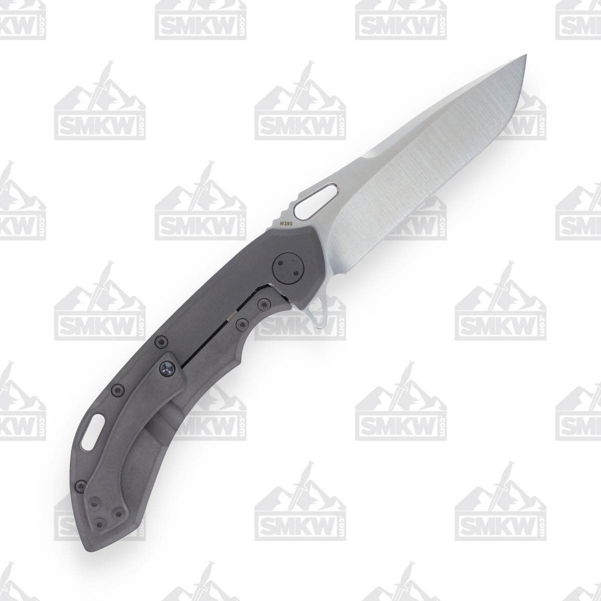 Olamic Wayfarer 247 Folding Knife T345-T Dark Blast with Hammered Copper Inlay T345T View 2