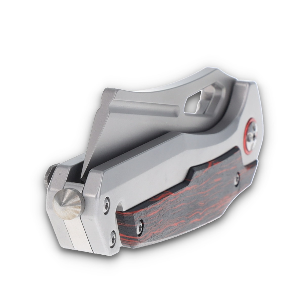 Rough Ryder Reserve Tactical Rescue Framelock Folding Knife Red/Black G-10 RRR034 View 11