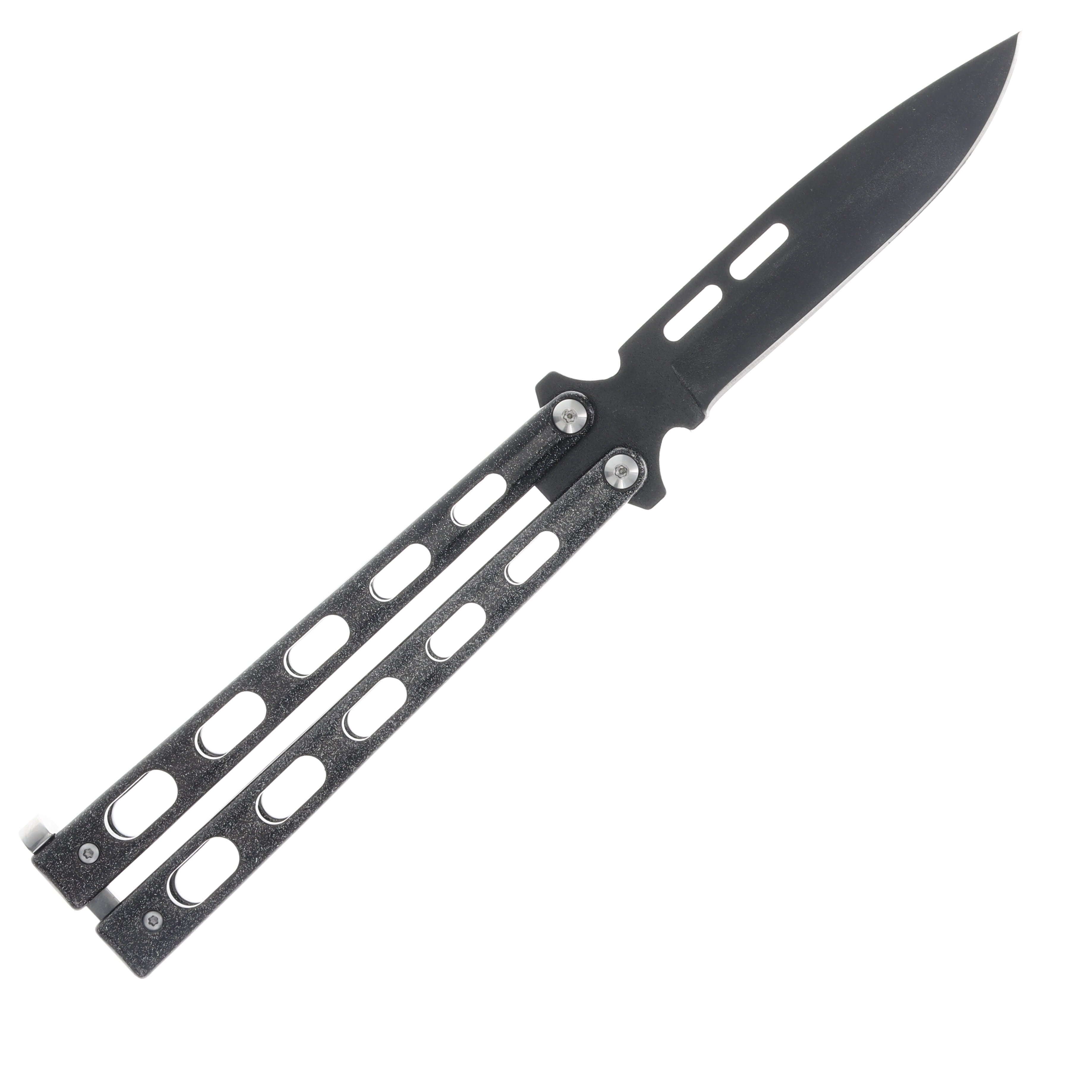 Bear & Son Galaxy Balisong Black Spear Point BR115GX View 2