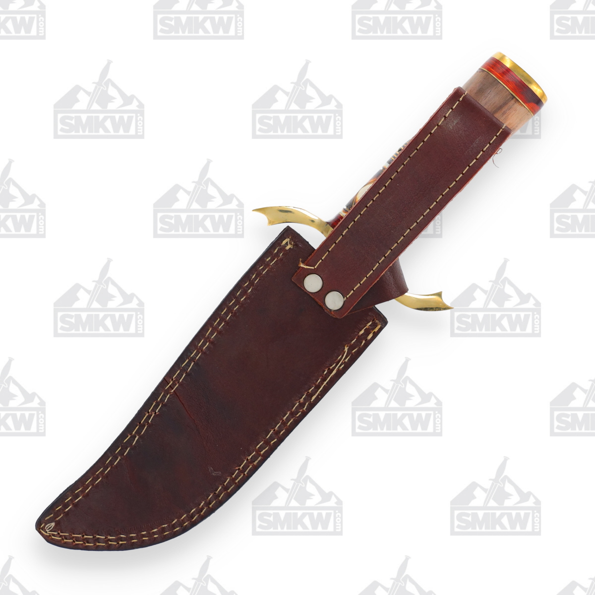 Frost Chipaway Cutlery Falcon Bowie Fixed Blade Walnut 7“ Satin Clip Point FRCW701WW View 4