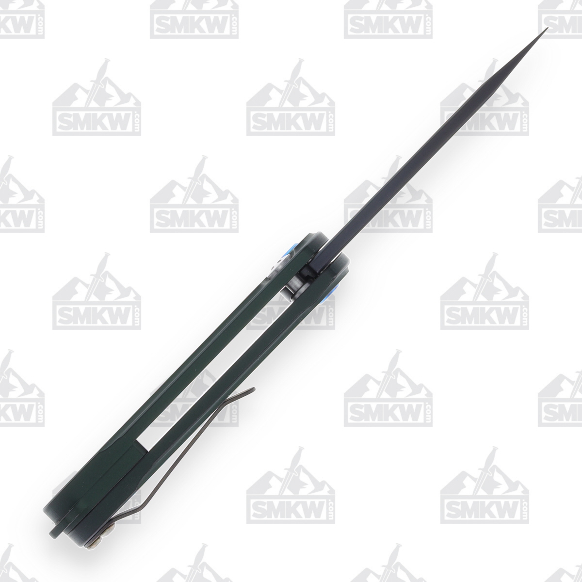 Medford Smooth Criminal Auto Knife Green Flamed - 3in Drop Point Plain MKP40AGTFCP View 8