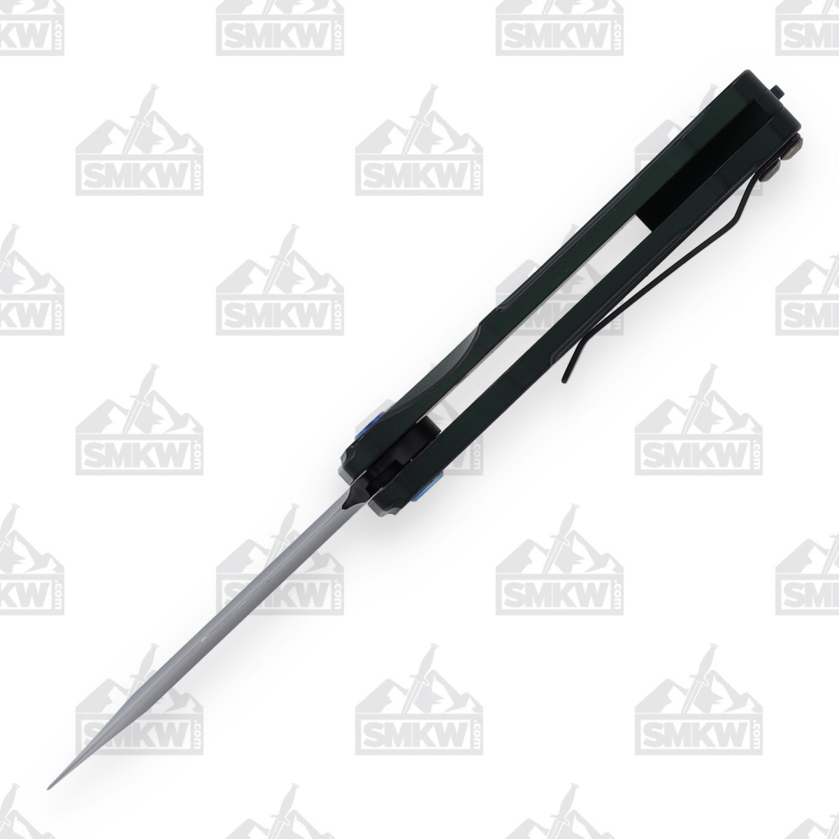 Medford Smooth Criminal Auto Knife Green Flamed - 3in Drop Point Plain MKP40AGTFCP View 9