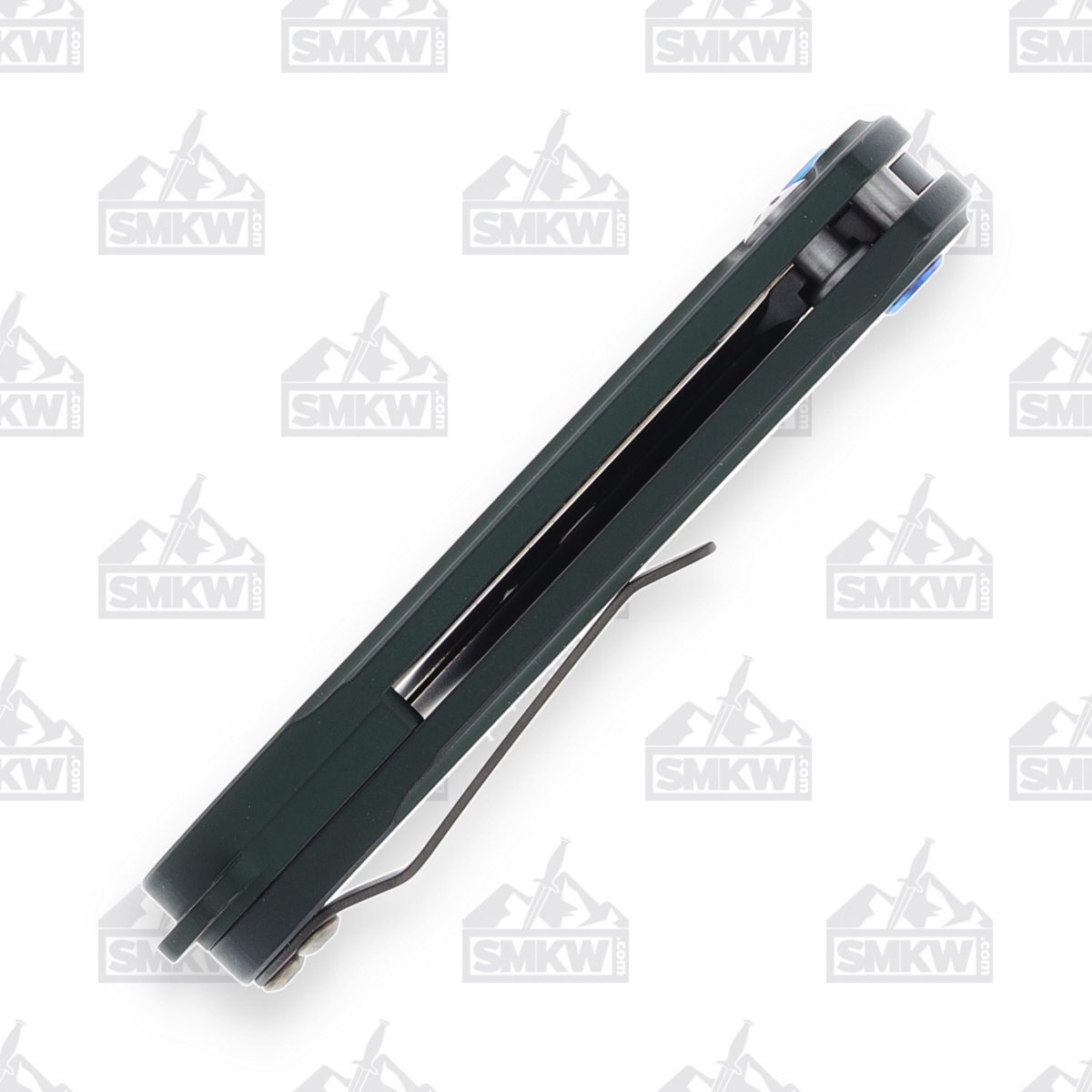 Medford Smooth Criminal Auto Knife Green Flamed - 3in Drop Point Plain MKP40AGTFCP View 7
