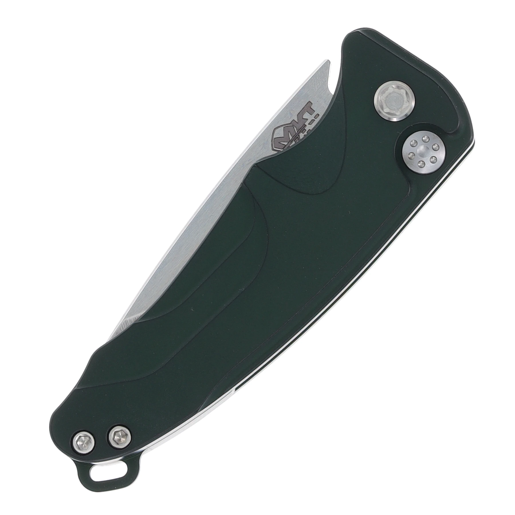 Medford Smooth Criminal OTS Auto Knife Green - 3in Tumbled Drop Point Plain MKT40AGTSCS View 3