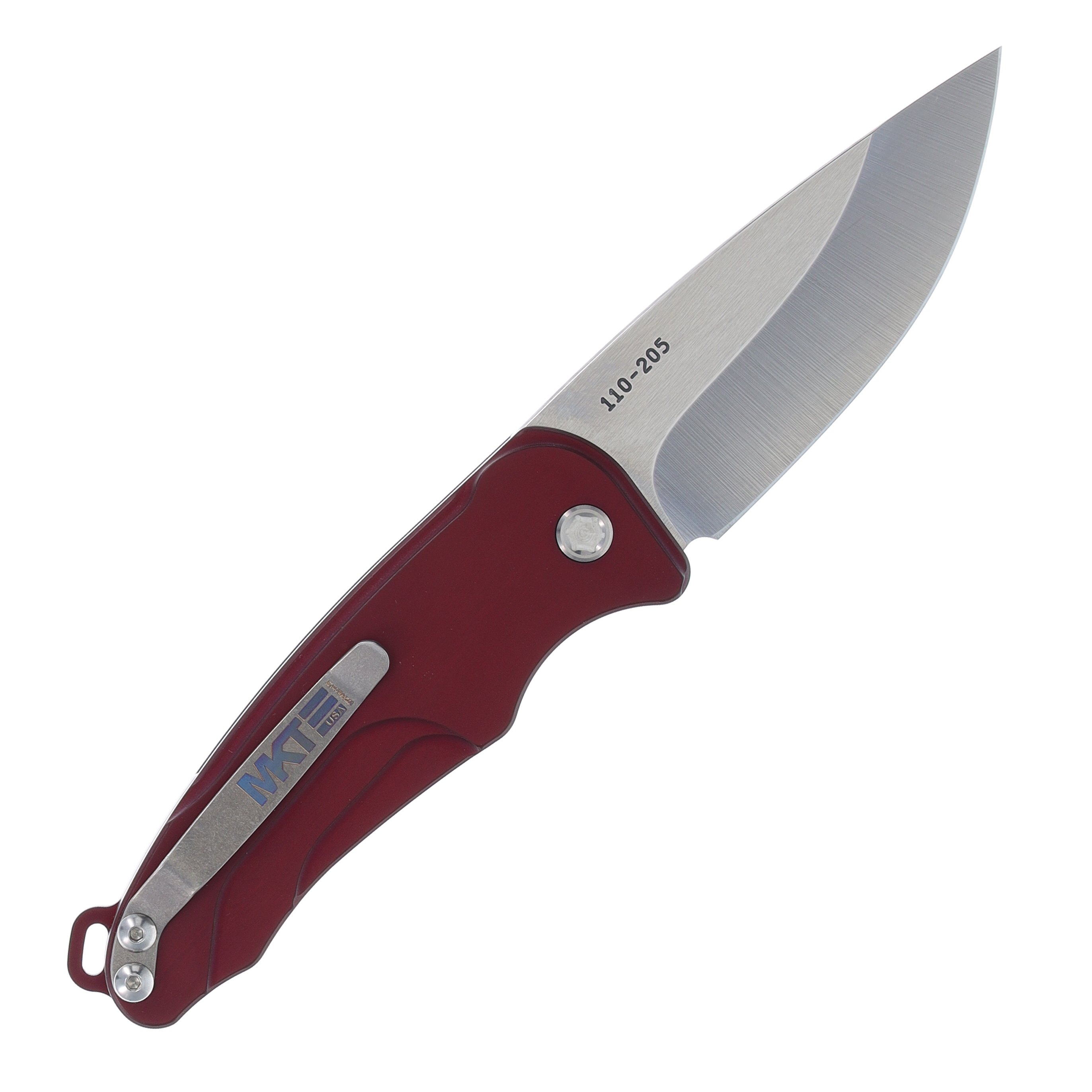 Medford Smooth Criminal Automatic Knife Tumbled Drop Point/Red MKT41ARTSCS View 2