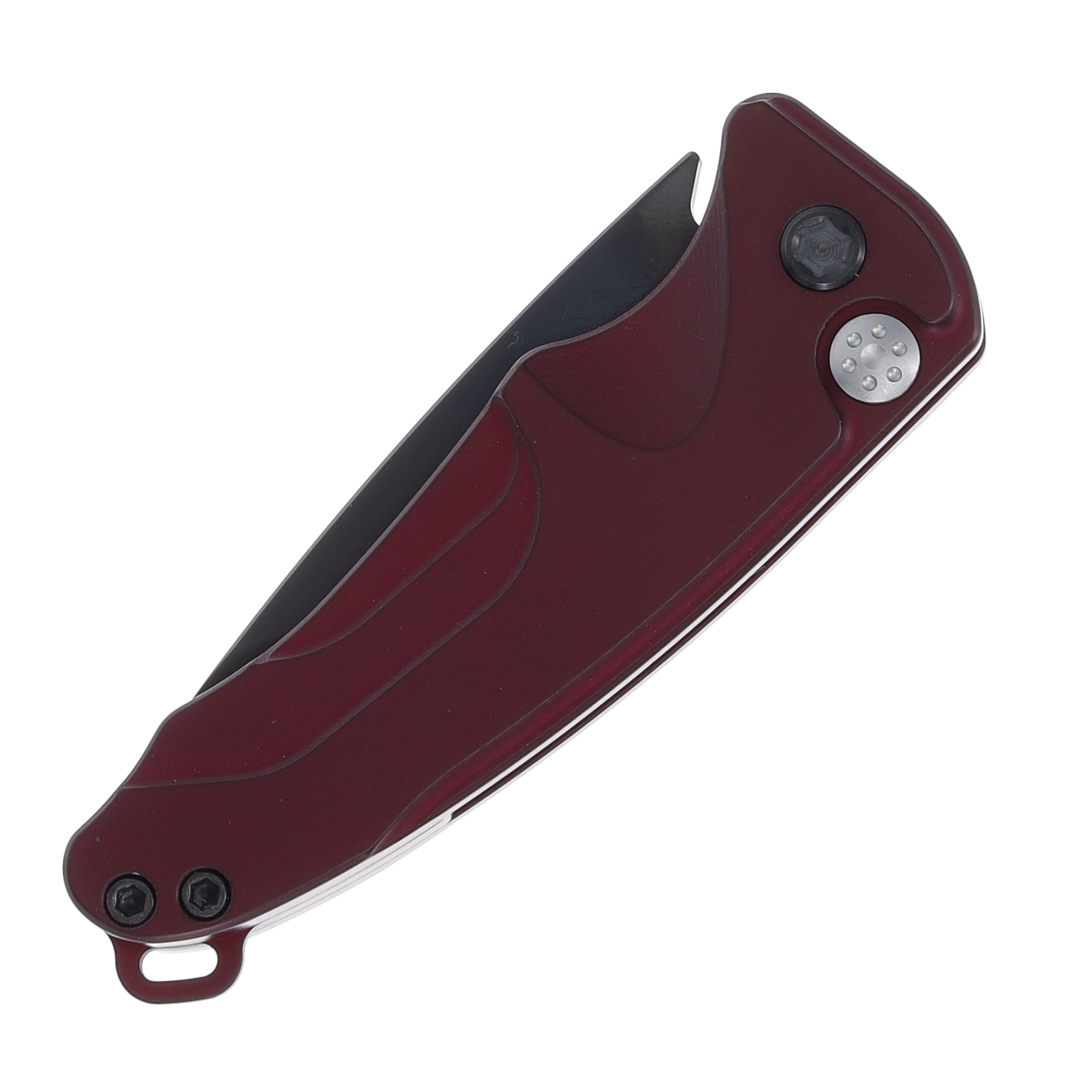 Medford Smooth Criminal Out-the-Side  Automatic Red - 3in PVD Black Drop Point Plain MKP41ARTPCP View 3