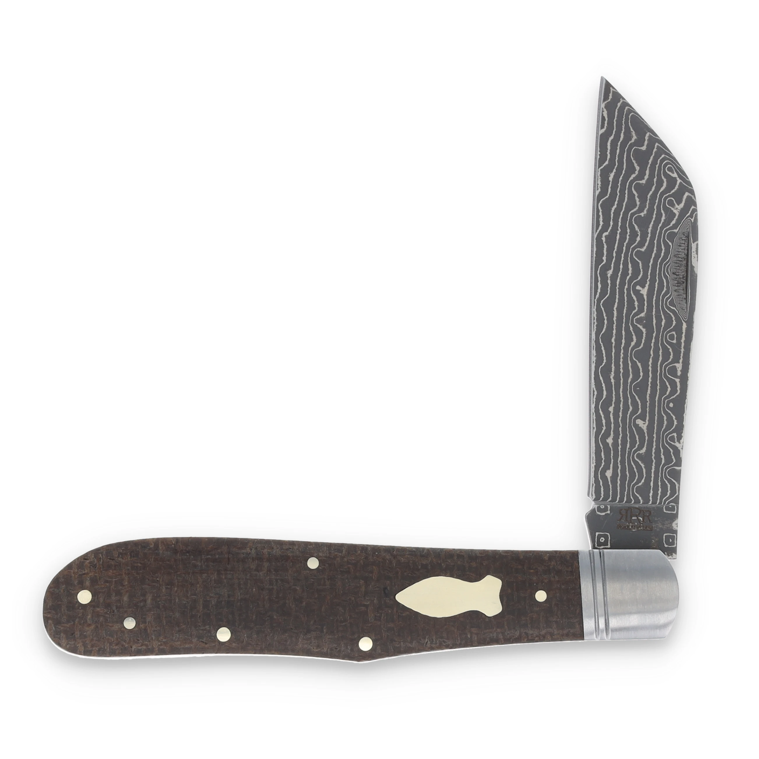 Rough Ryder Reserve Humpback Jack Folding Knife Damascus Blade RRR024D View 3