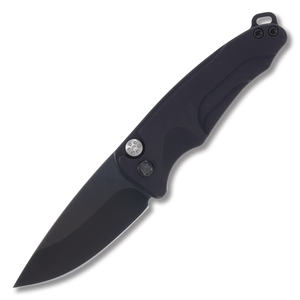 Medford Smooth Criminal OTS Auto Knife Black - 3in PVD Black Drop Point Plain MKP42ABTPCP View 1