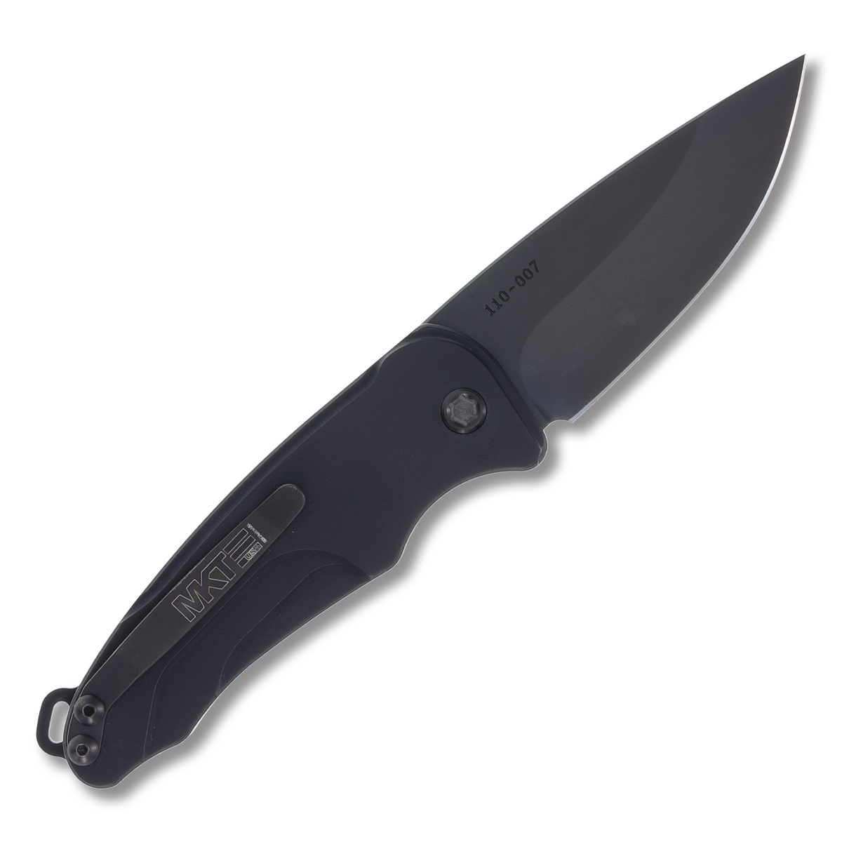 Medford Smooth Criminal OTS Auto Knife Black - 3in PVD Black Drop Point Plain MKP42ABTPCP View 2