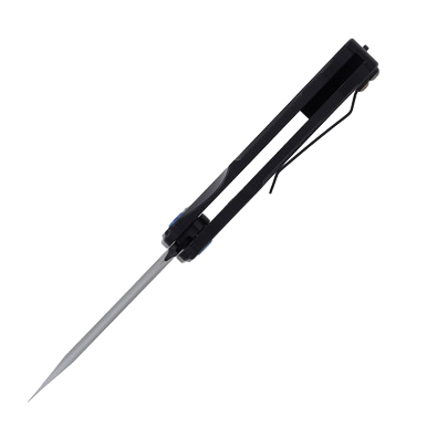 Medford Smooth Criminal OTS Auto Knife Blue - 3in PVD Black Drop Point Plain View 4