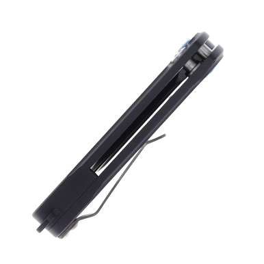 Medford Smooth Criminal OTS Auto Knife Blue - 3in PVD Black Drop Point Plain View 9