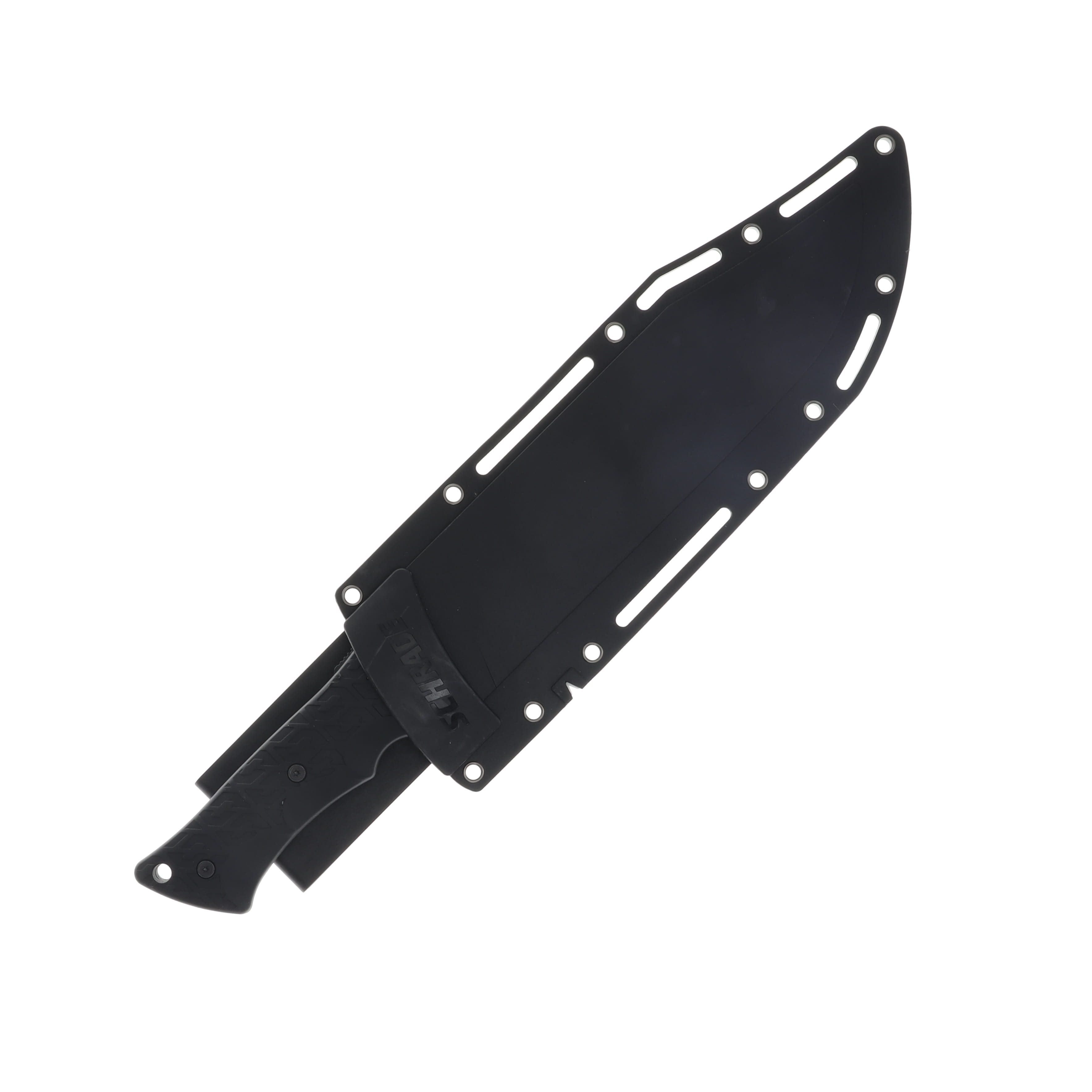 Schrade Leroy Fixed Blade Knife 9.5 Inch Plain Black Oxide Clip Point 1182516 View 3