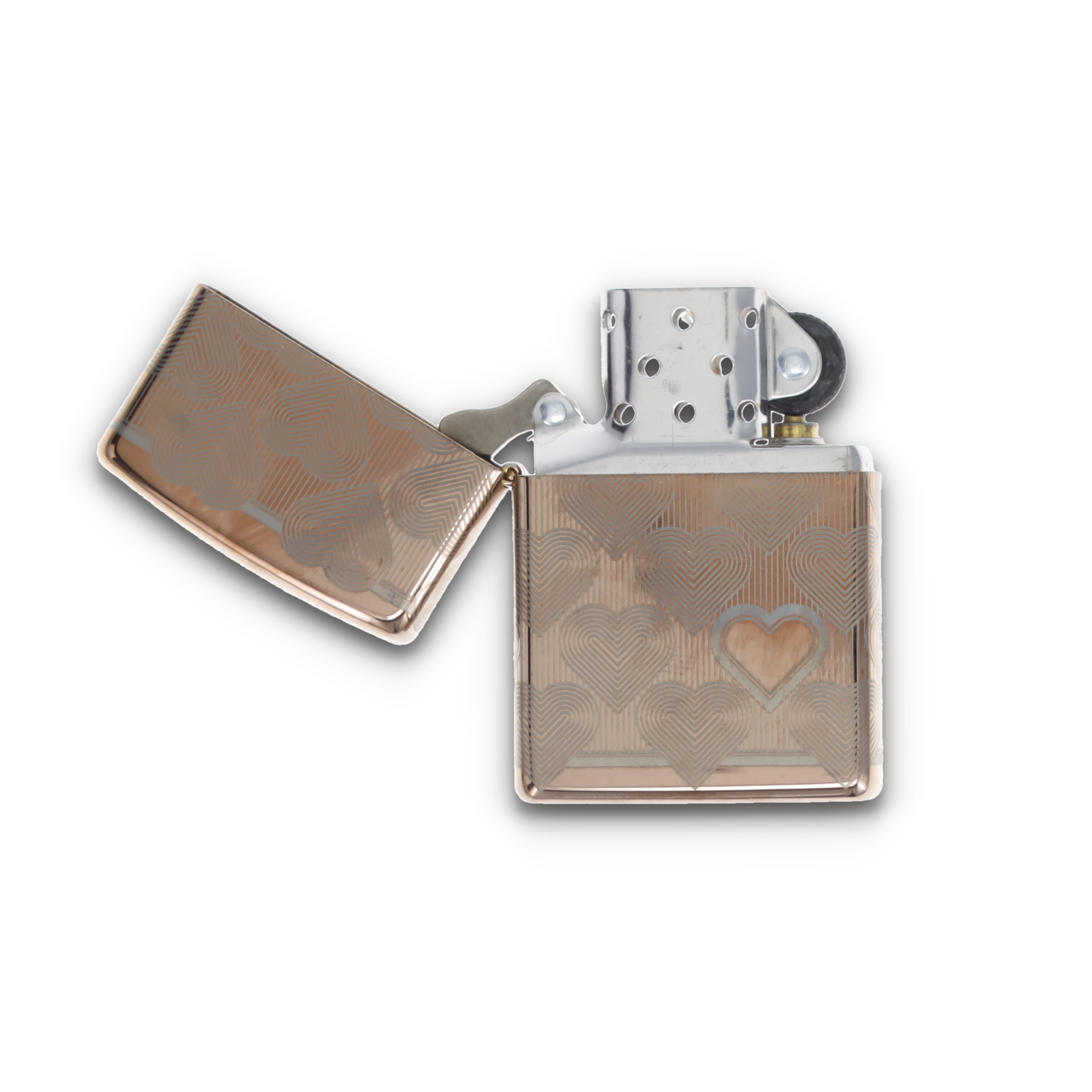 Zippo Lighter Hearts Rose Gold ZP49811 View 4