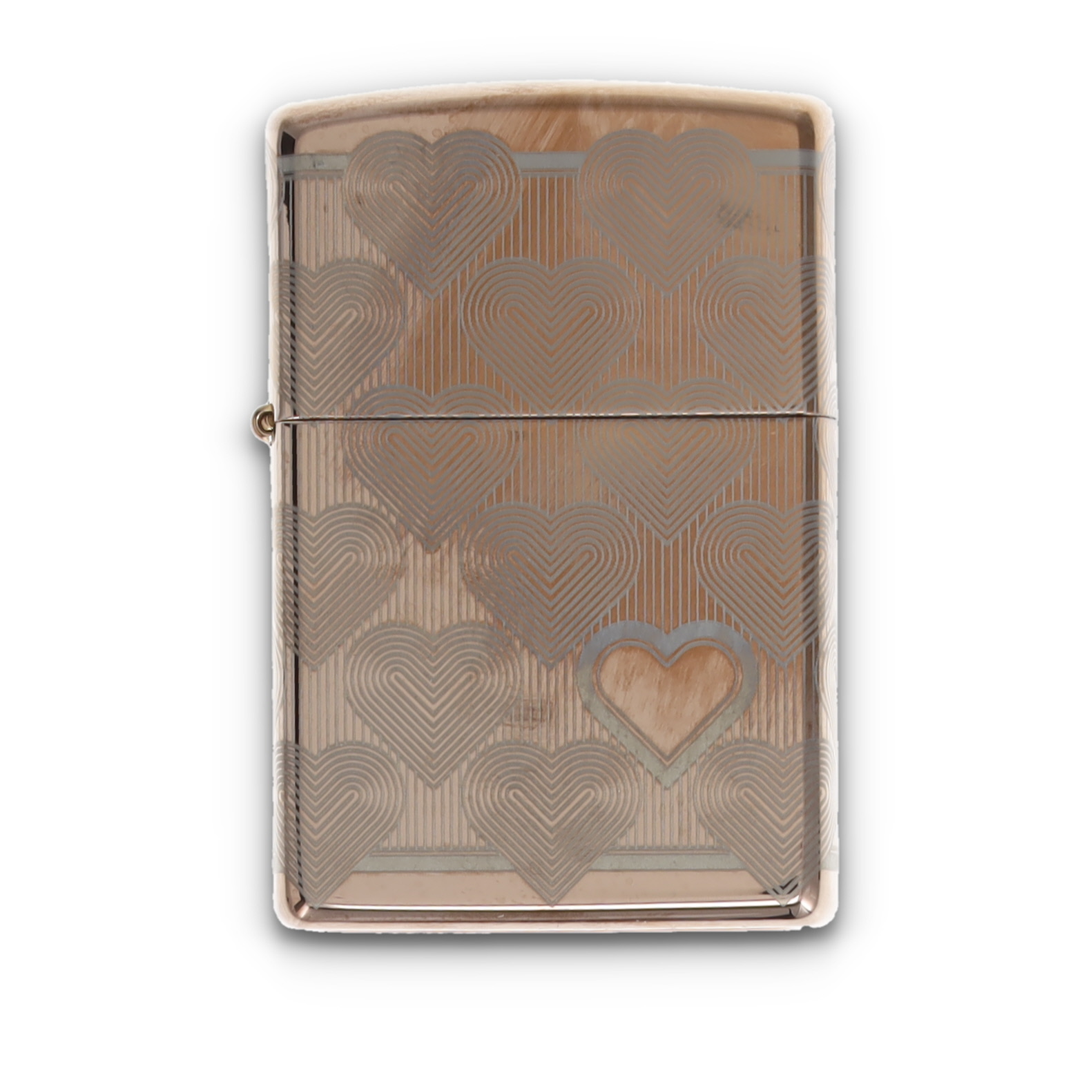 Zippo Lighter Hearts Rose Gold ZP49811 View 2