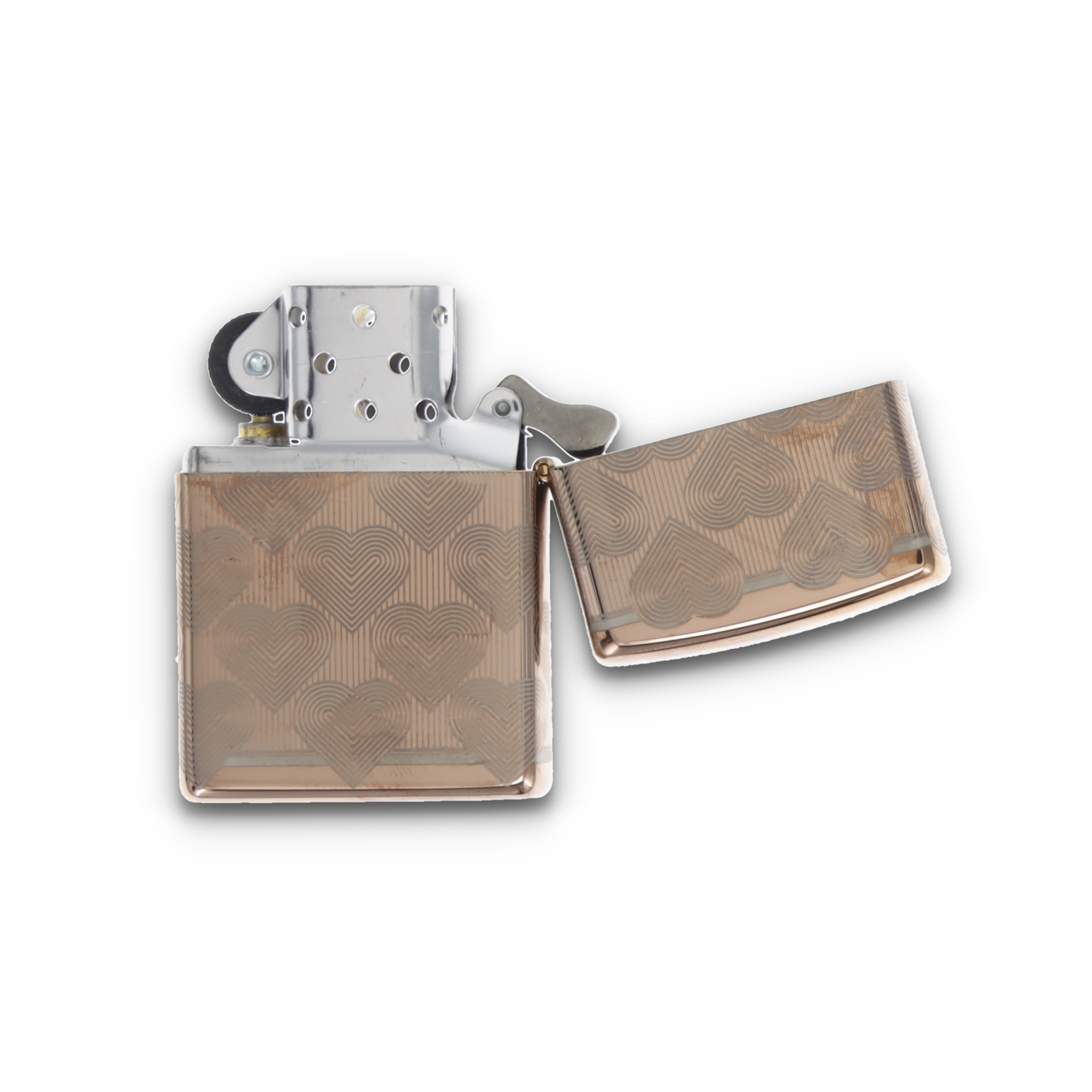 Zippo Lighter Hearts Rose Gold ZP49811 View 5