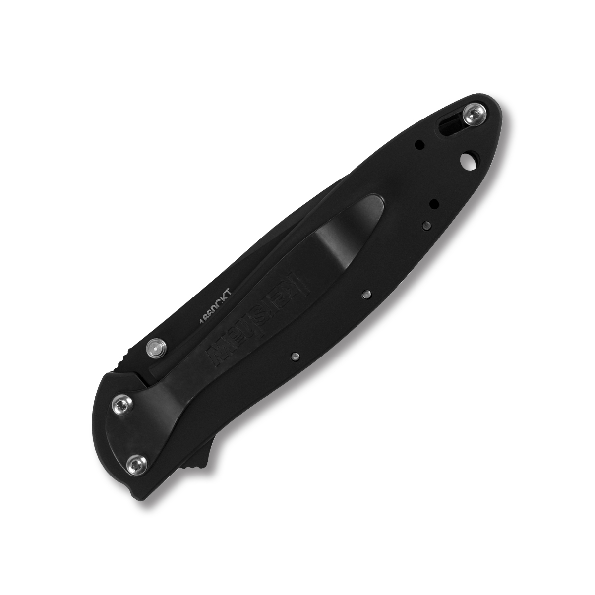 Kershaw Leek Folding Knife 3in Plain Stainless Steel Black DLC KS1660CKT View 2