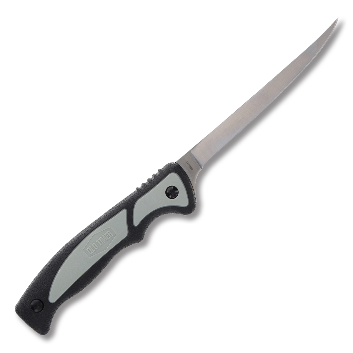 Old Timer Trail Boss Fillet Knife Gray - Black 5.2in Plain Satin Fillet 1166380 View 2