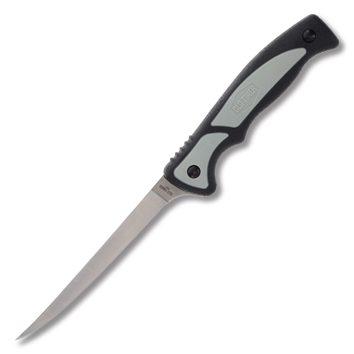 Old Timer Trail Boss Fillet Knife Gray - Black 5.2in Plain Satin Fillet 1166380 View 1