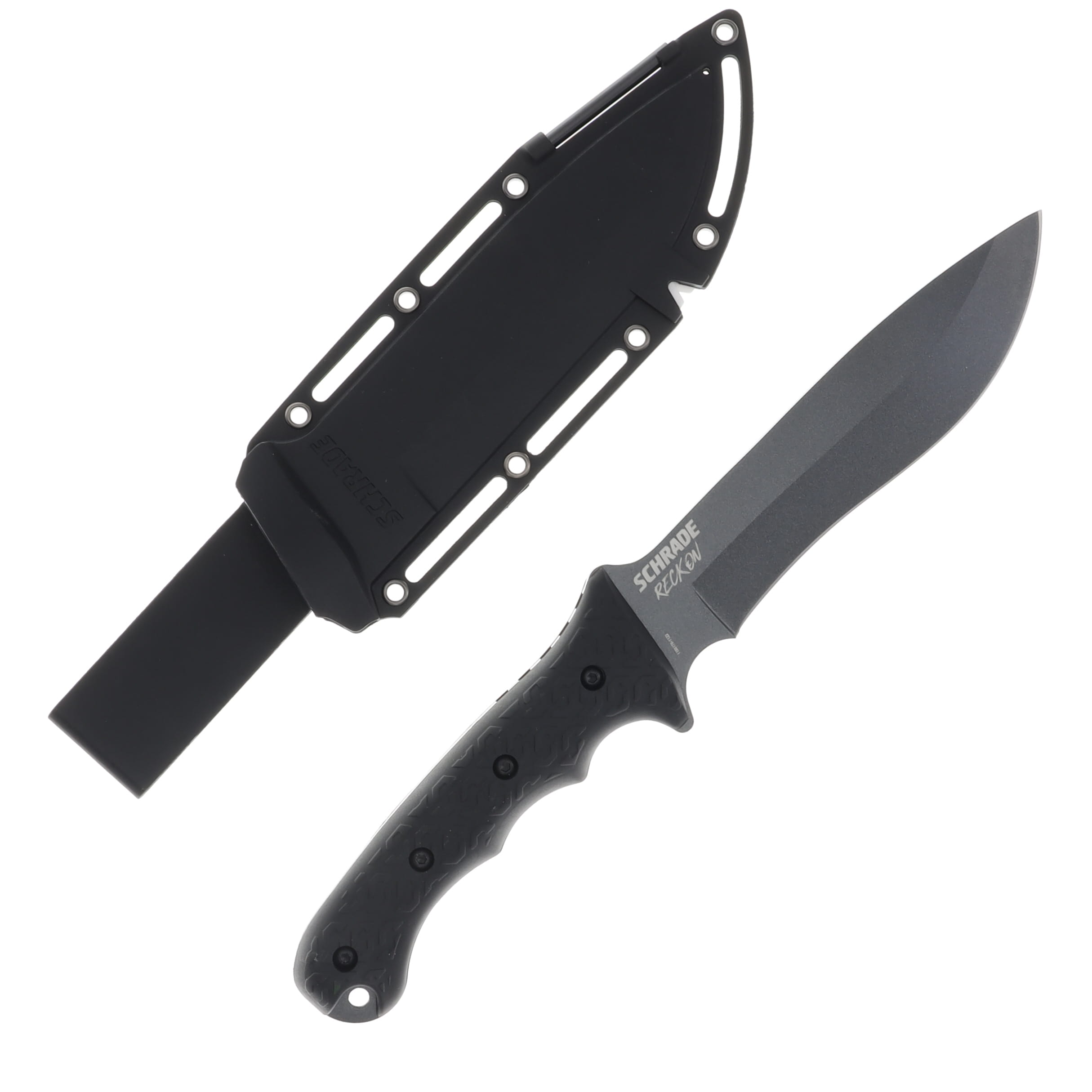 Schrade Reckon TiNi Fixed Blade Knife 5.9in Recurve Drop Point 1182522 View 1