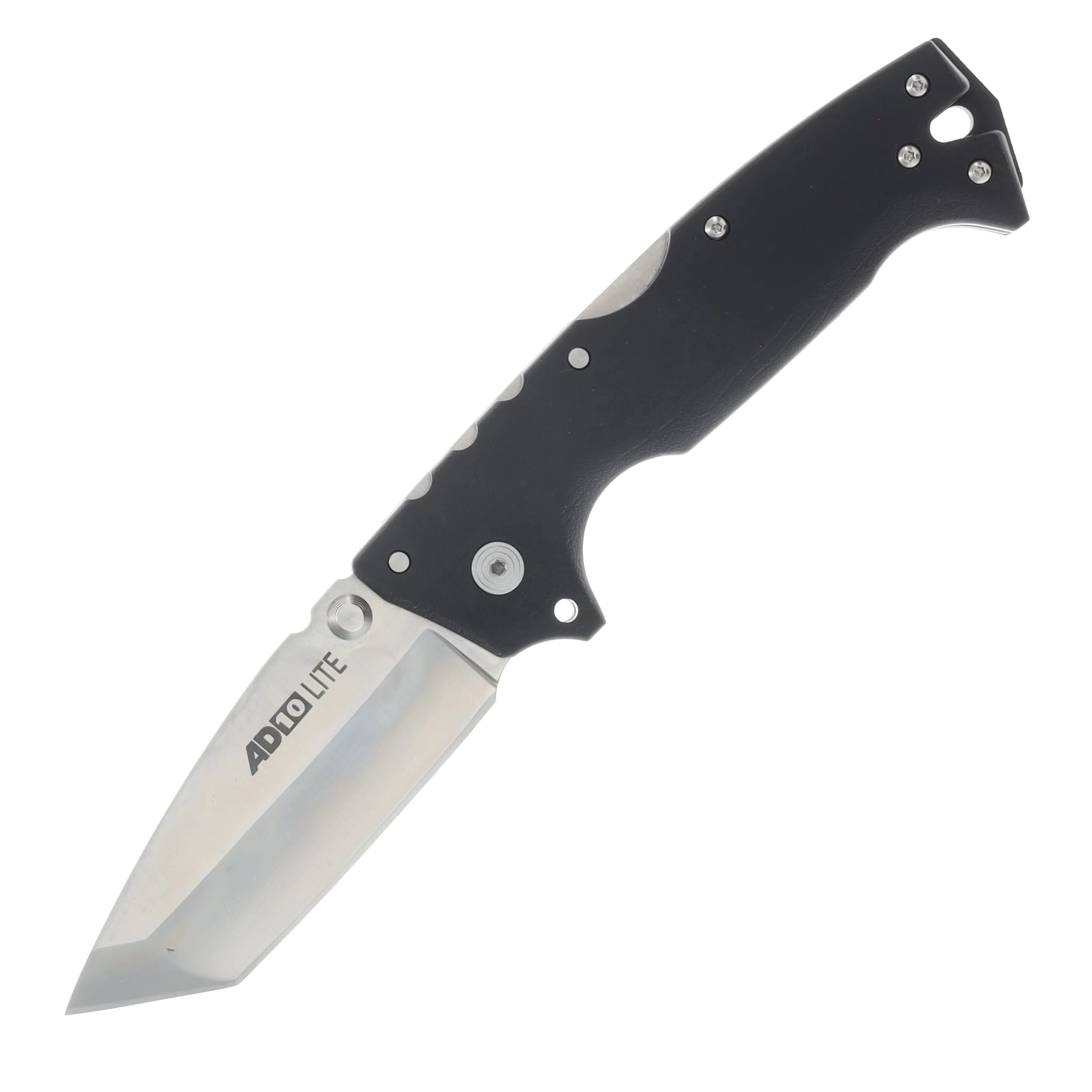 Cold Steel AD-10 Lite Folding Knife Black GFN 3.5in Plain Satin Tanto Blade CSFLAD10T View 1