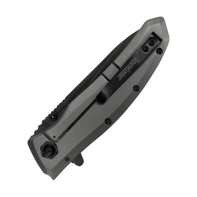 Kershaw Grid Assisted Folding Knife 3.7in Plain Black Drop Point Blade View 4